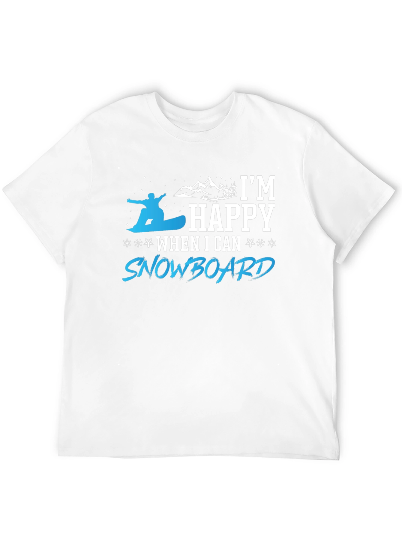 Snowboarder Happy T-Shirt | Winter Sport Tee