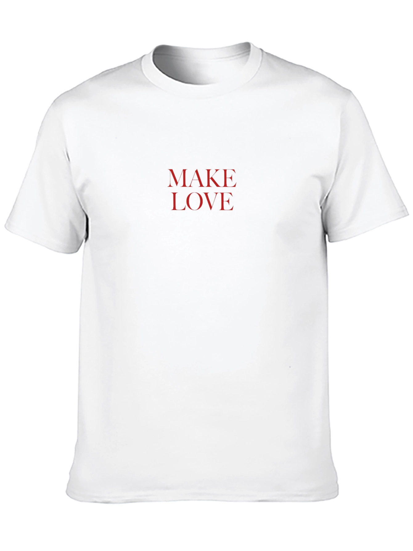 Make Love Graphic Tee - Stylish Black T-Shirt