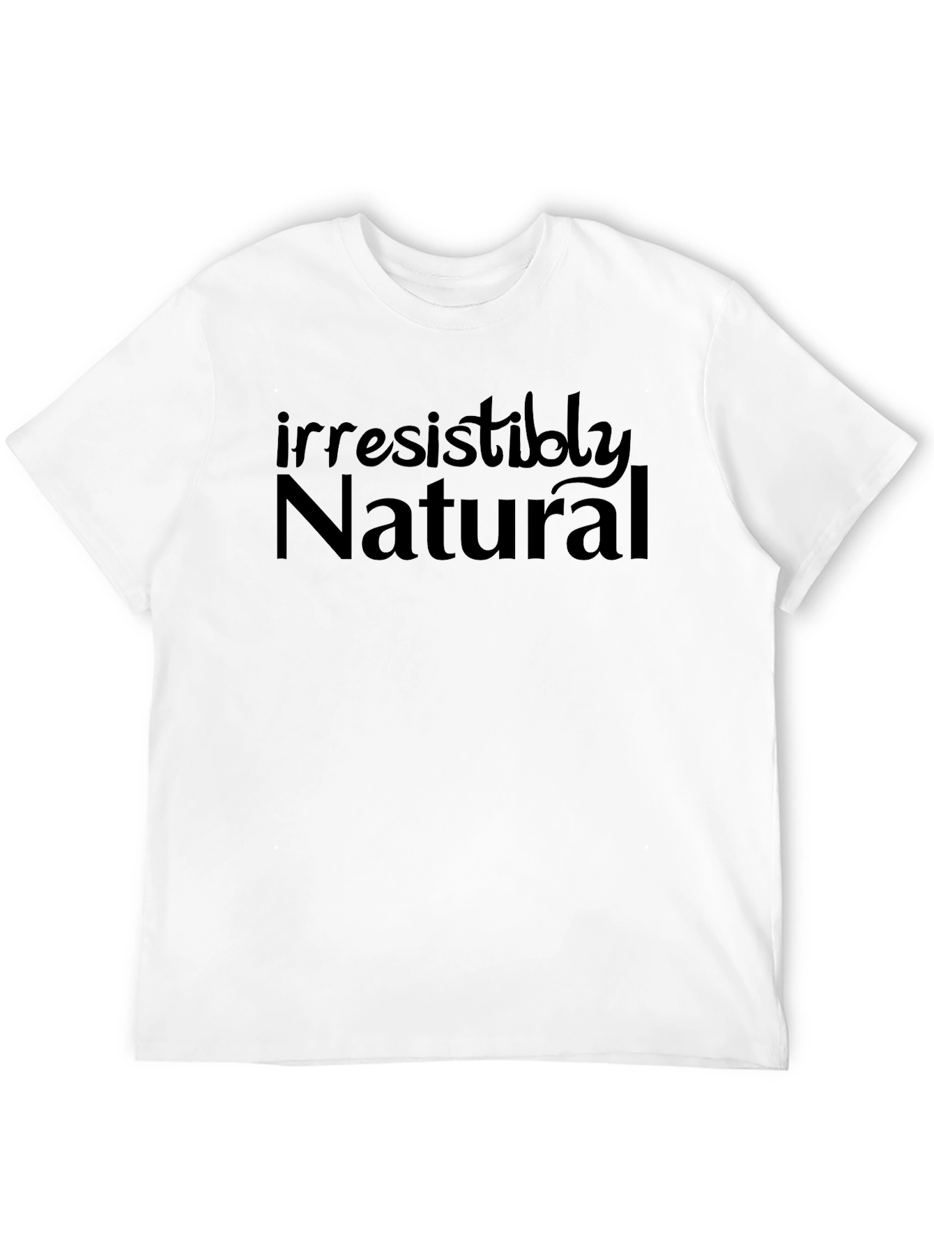 Irresistibly Natural Black Graphic T-Shirt