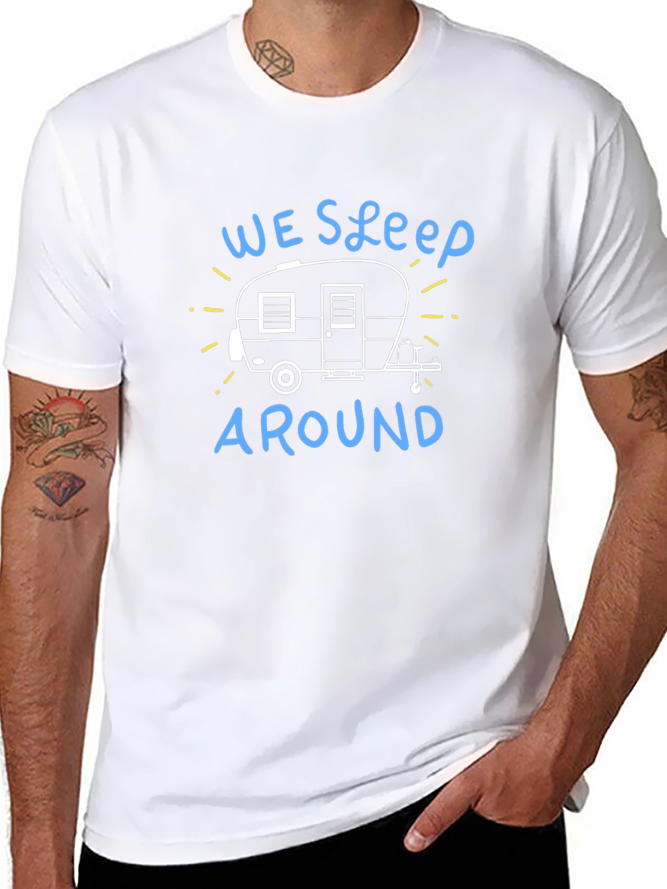 We Sleep Around Camping T-Shirt