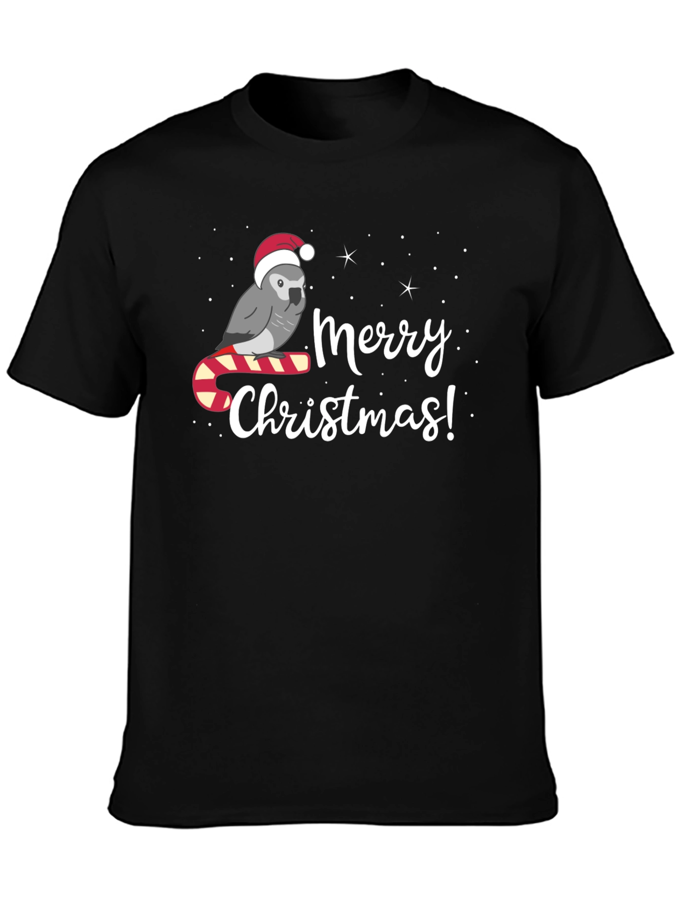 Festive Parrot Merry Christmas T-Shirt