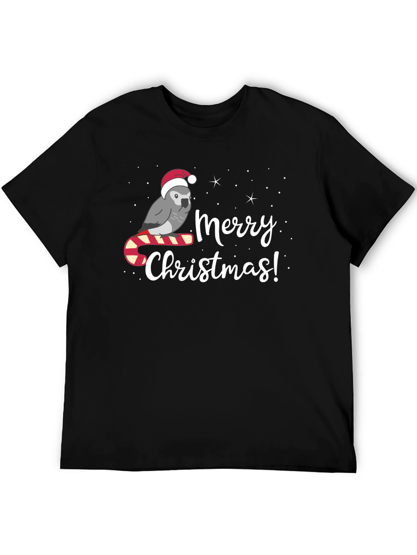 Festive Parrot Merry Christmas T-Shirt