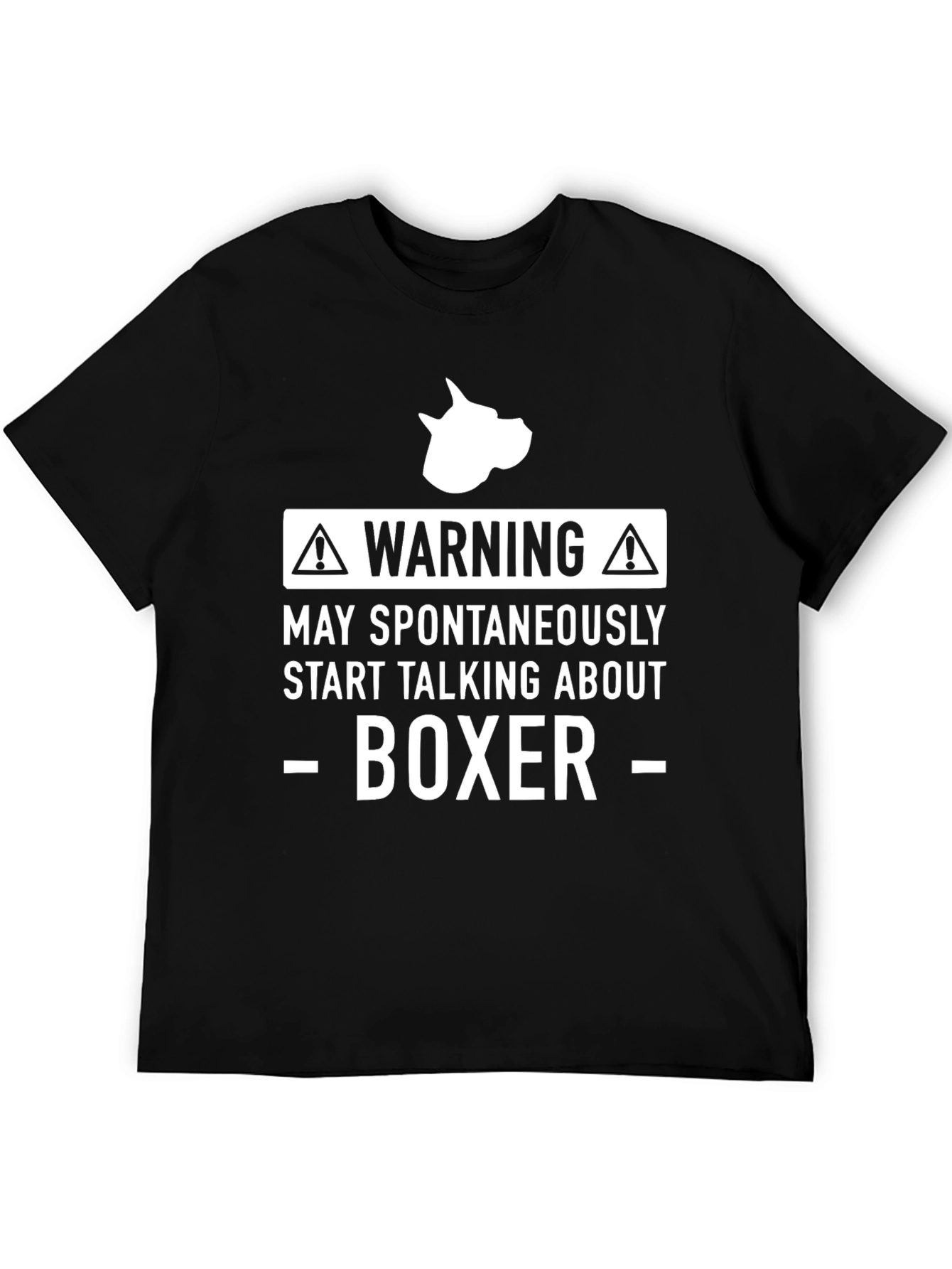 Warning Boxer Dog T-Shirt