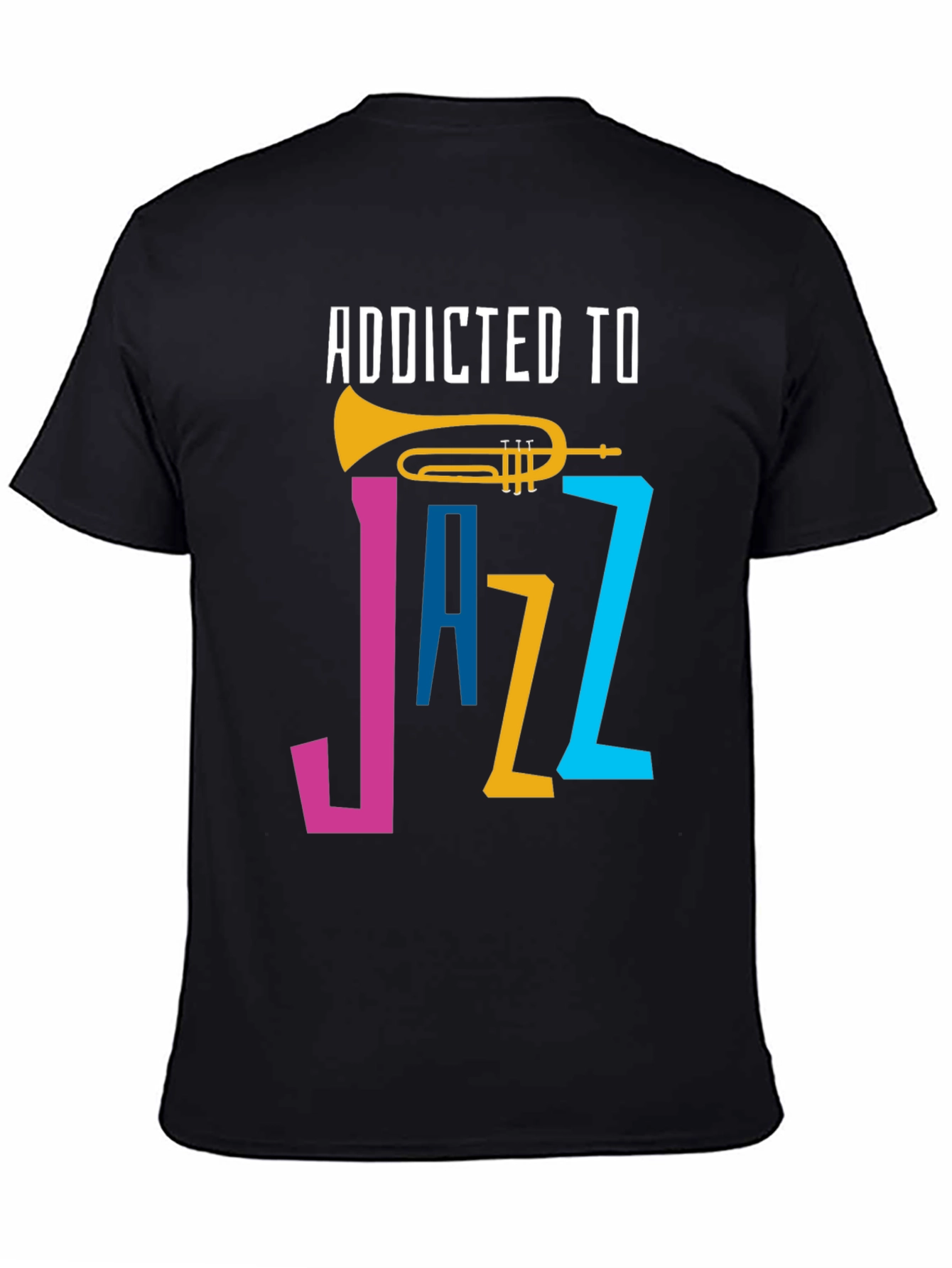 Addicted to Jazz Graphic T-Shirt - Music Lover Tee