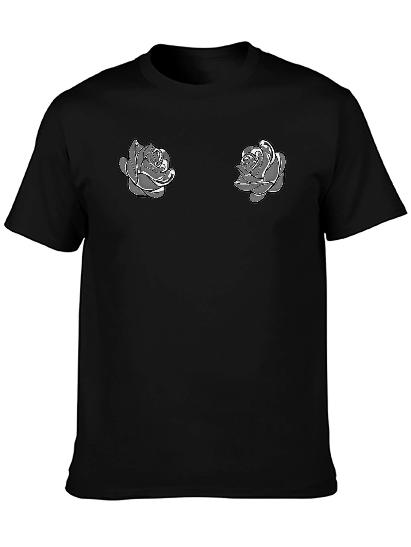 Rose Graphic Tee - Modern Floral Design