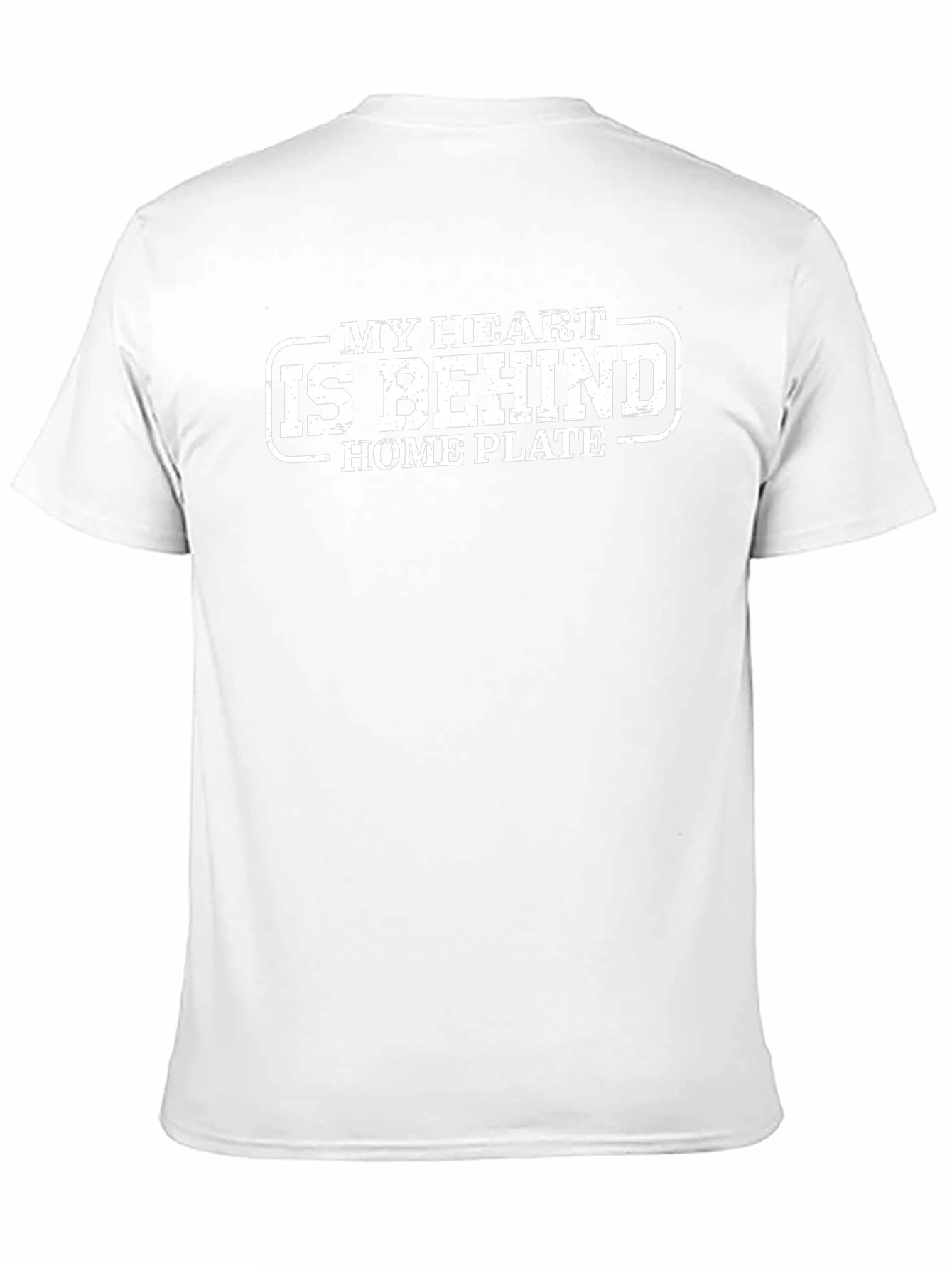 My Heart Is Behind Home Plate Black T-Shirt