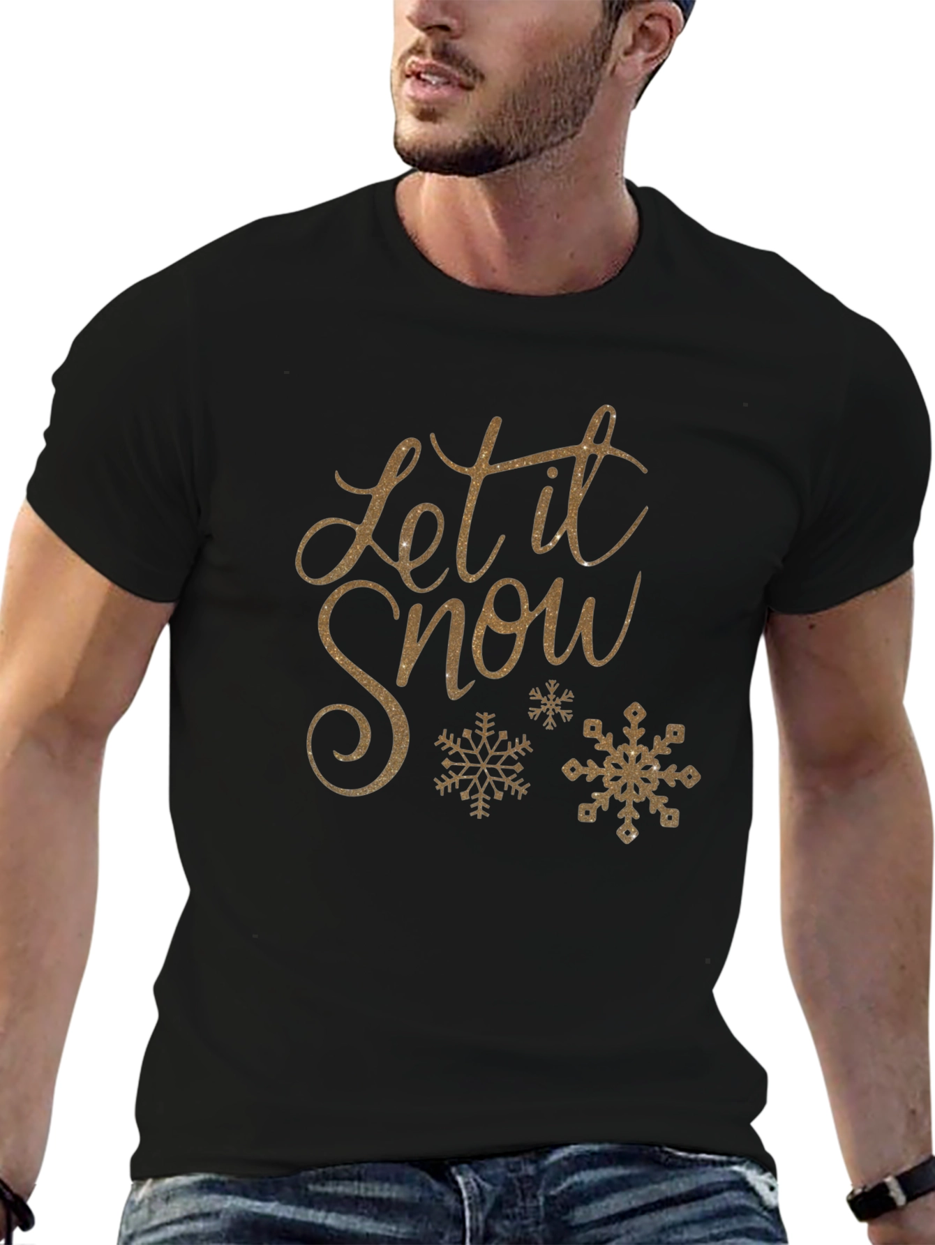 Let it Snow Graphic Tee - Holiday Winter T-Shirt