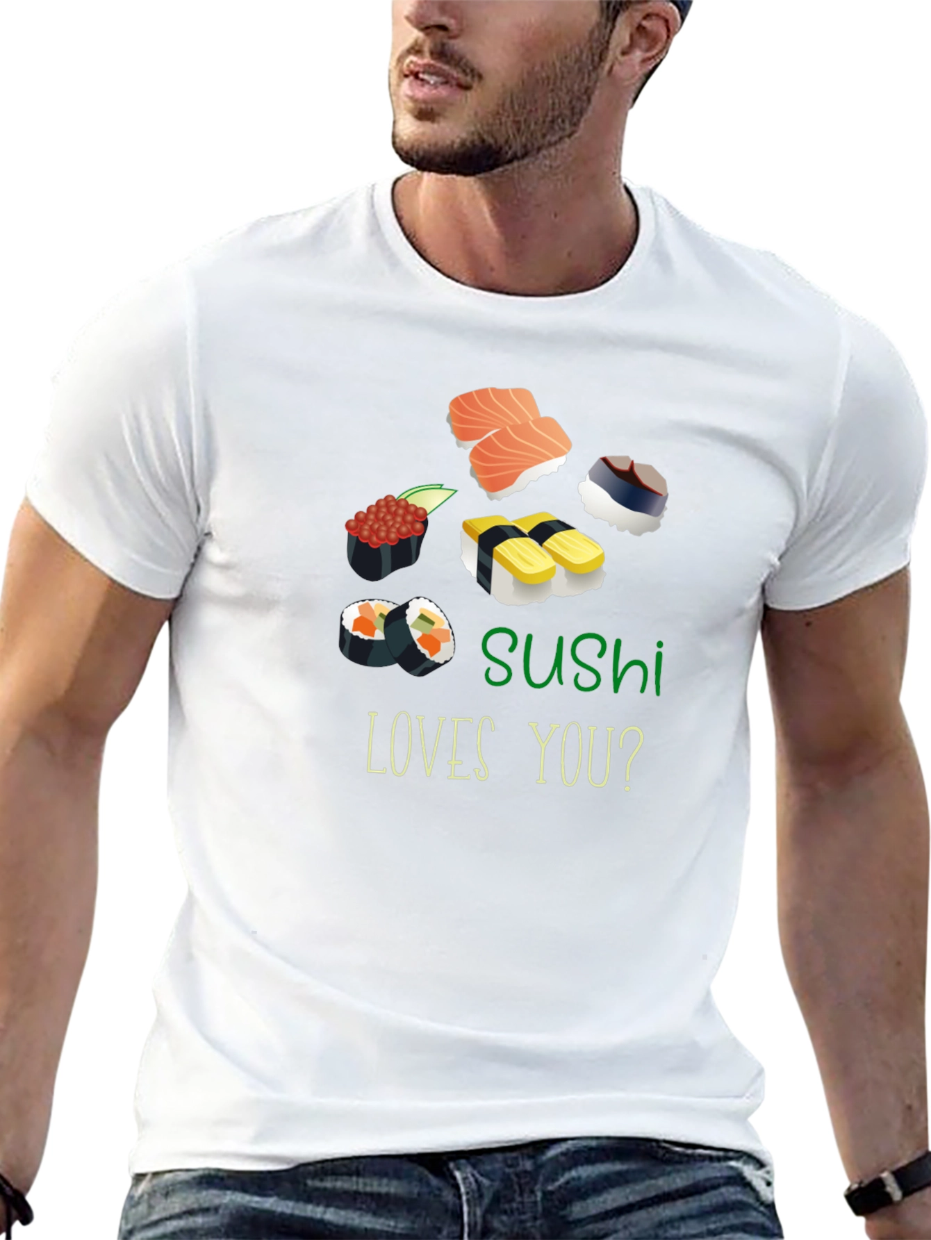 Sushi Loves You? Black T-Shirt