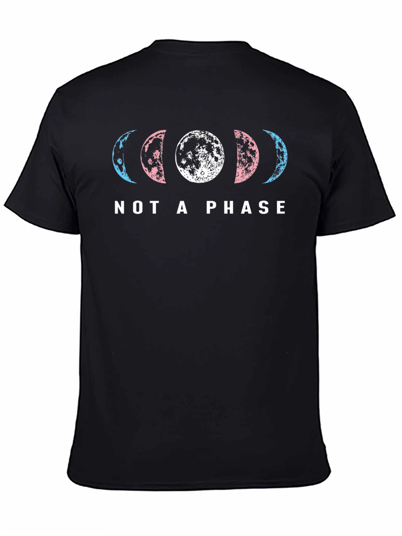 Trans Pride Moon Phases T-Shirt - Not a Phase