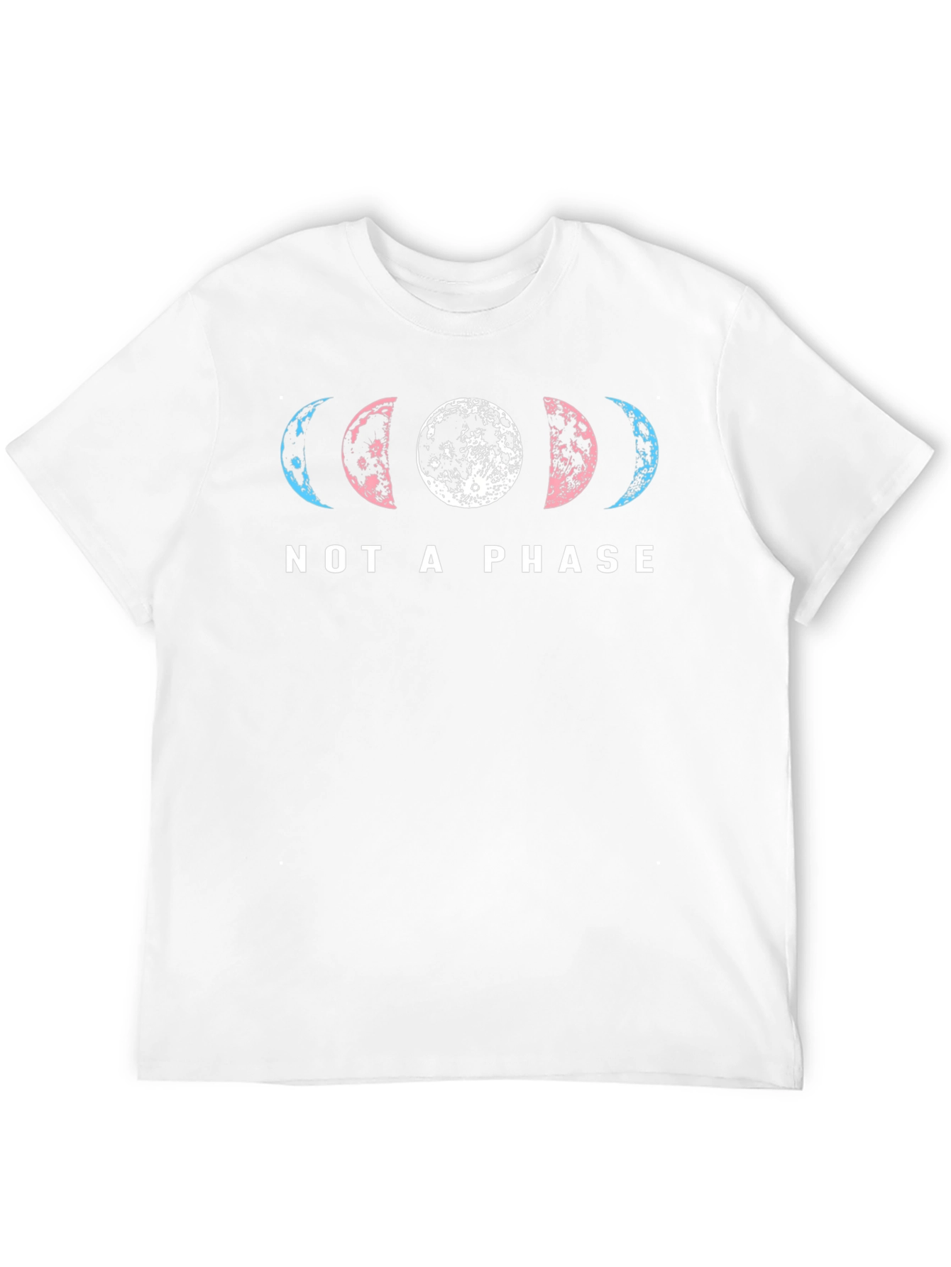 Trans Pride Moon Phases T-Shirt - Not a Phase