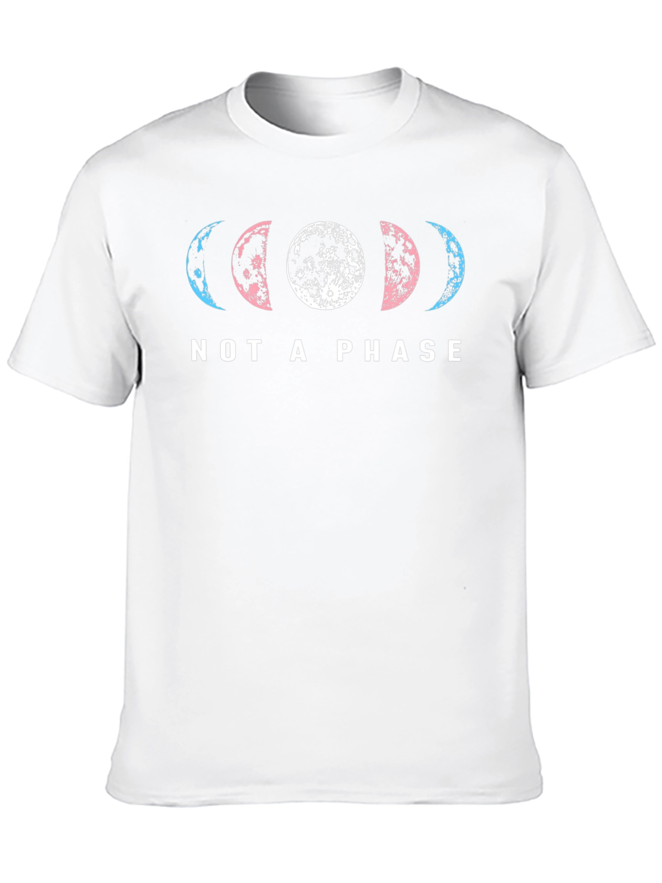 Trans Pride Moon Phases T-Shirt - Not a Phase