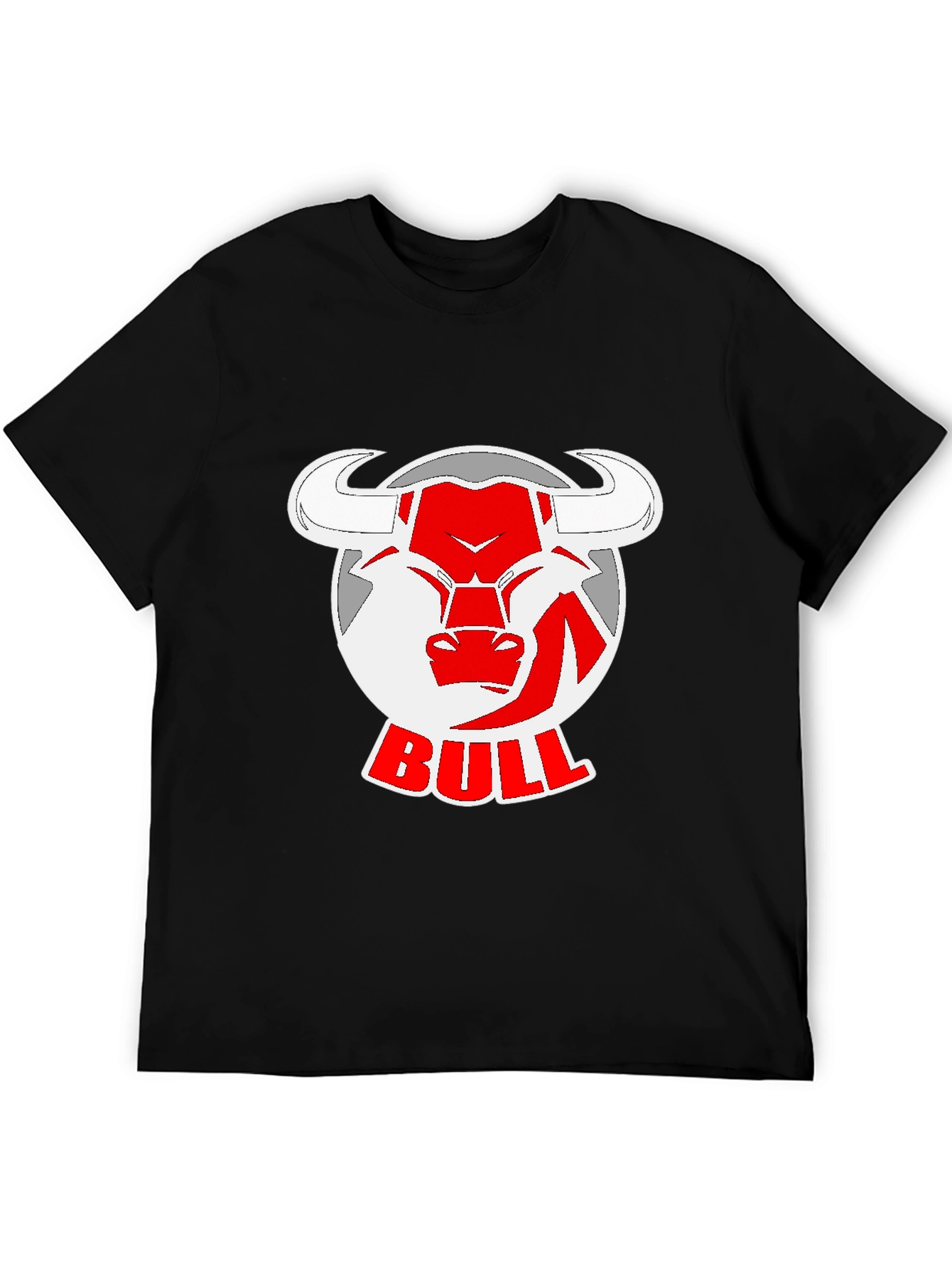 Bull Logo Black T-Shirt