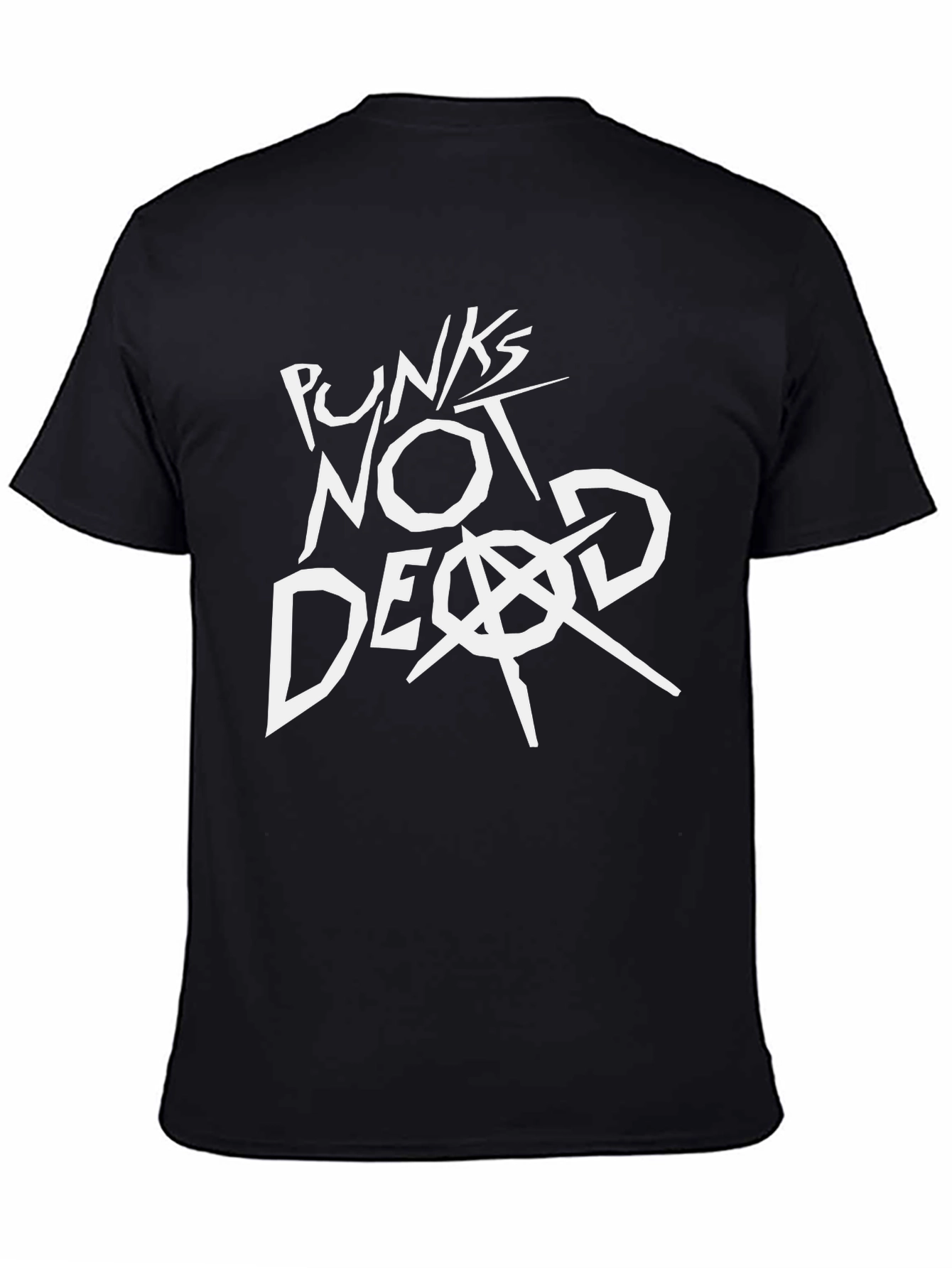 Punks Not Dead Graphic T-Shirt - Black