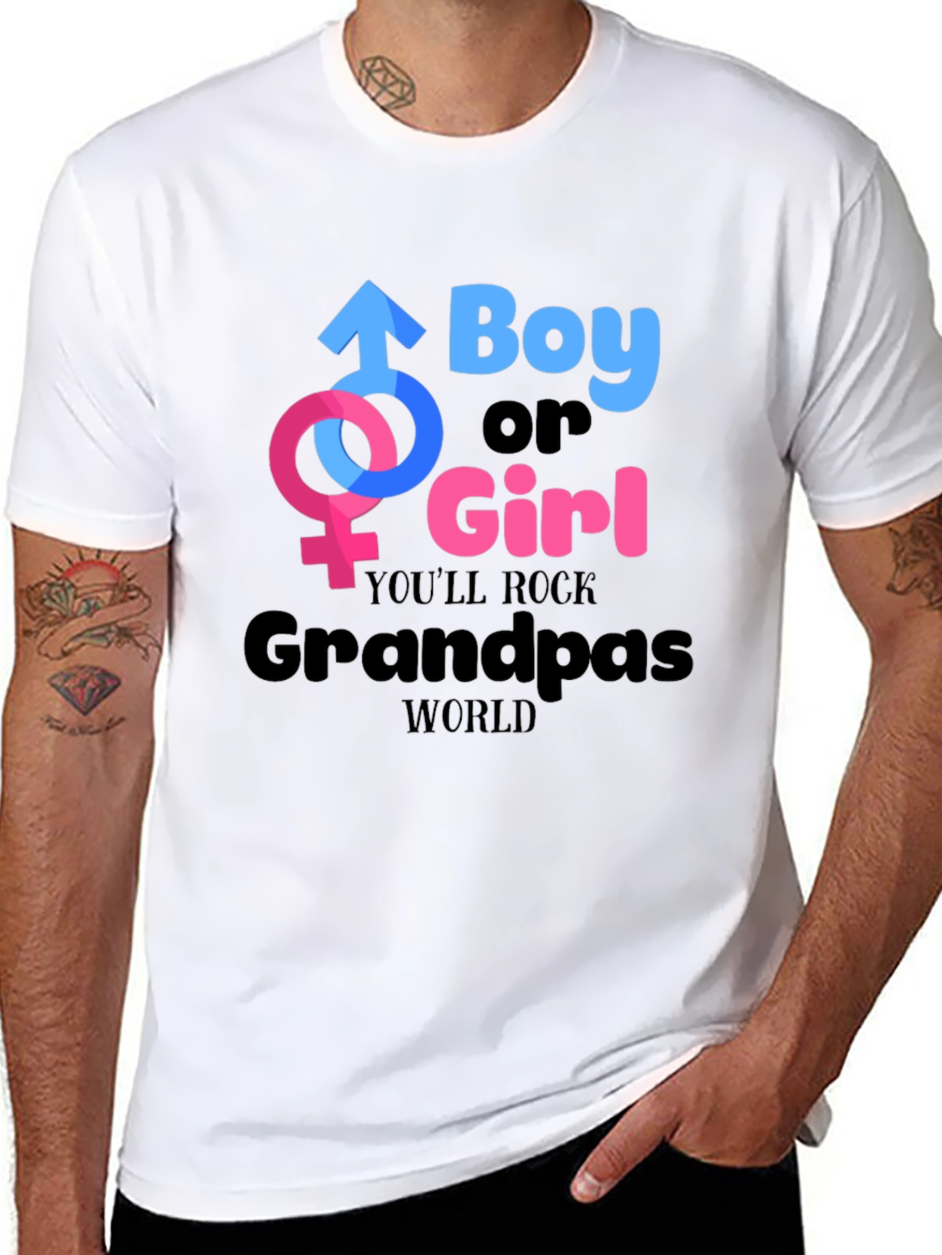 Boy or Girl Grandpas World Unisex T-Shirt