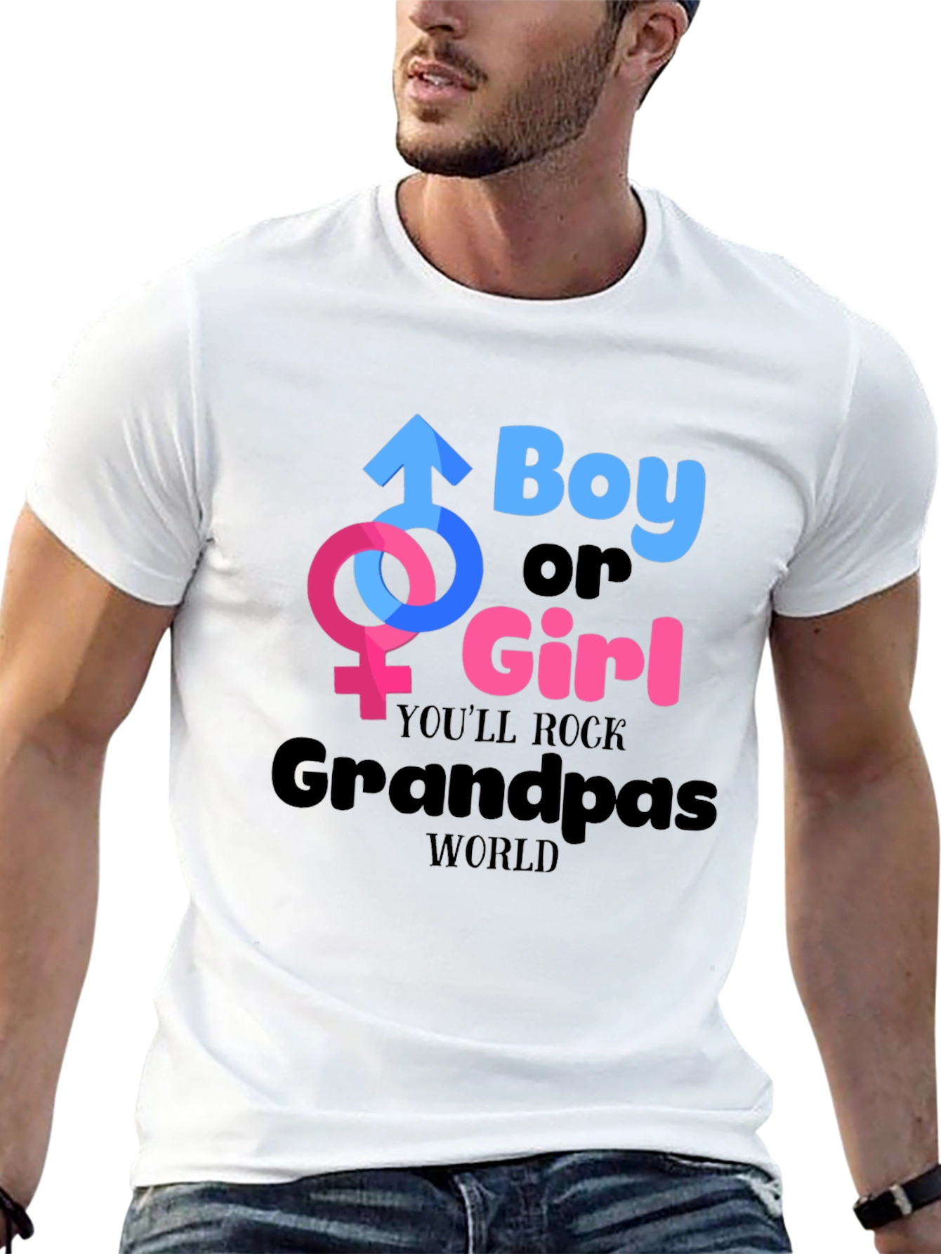 Boy or Girl Grandpas World Unisex T-Shirt