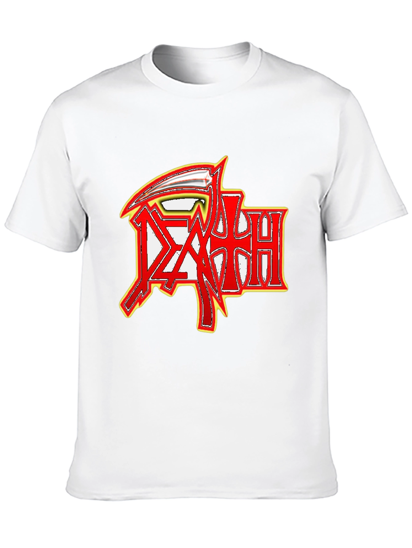 Black Graphic Tee - Death Metal Band Logo