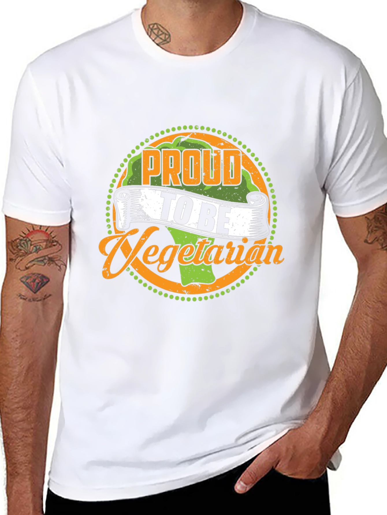 Proud to Be Vegetarian Graphic T-Shirt