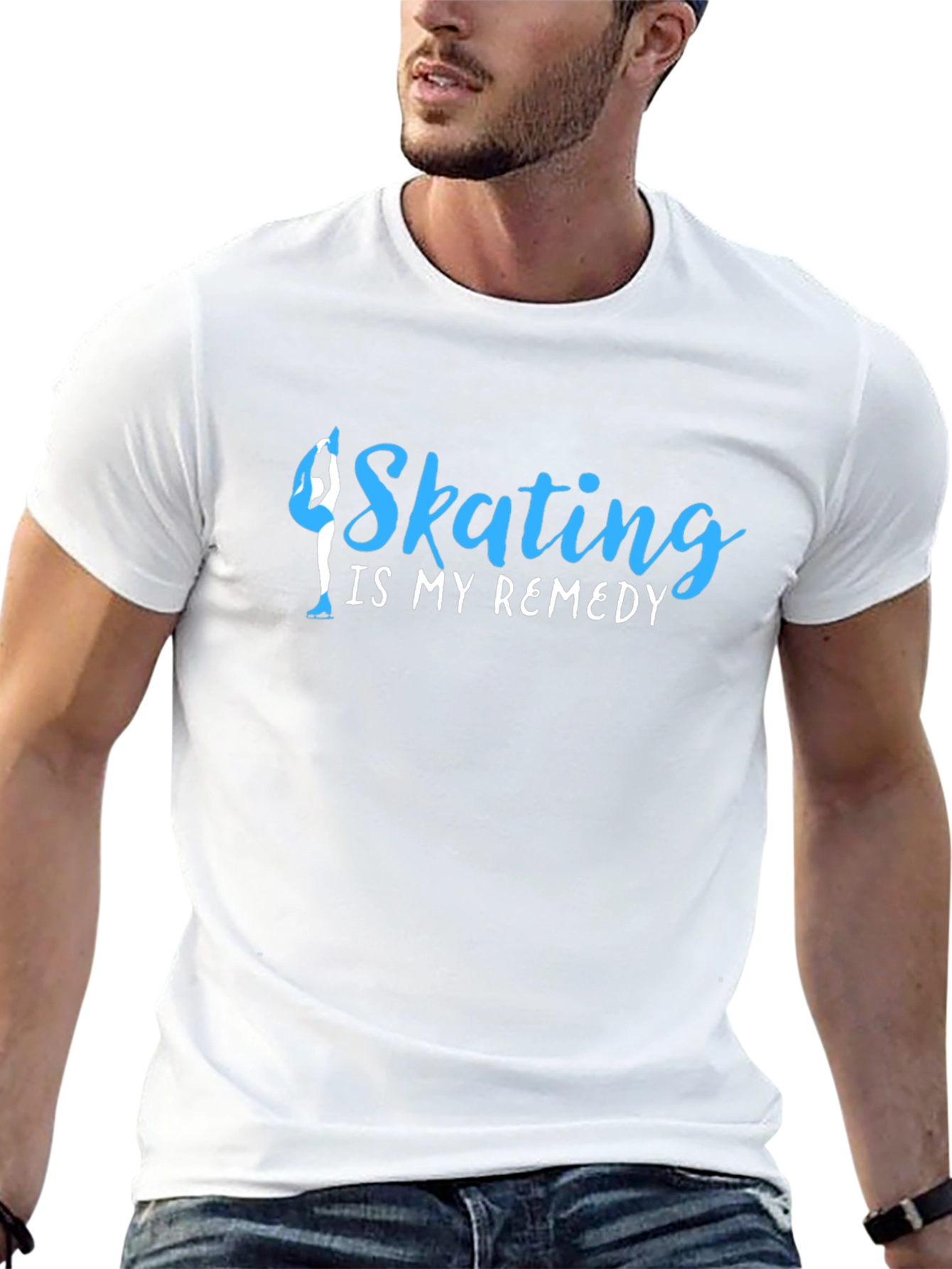 Skating Is My Remedy Black T-Shirt