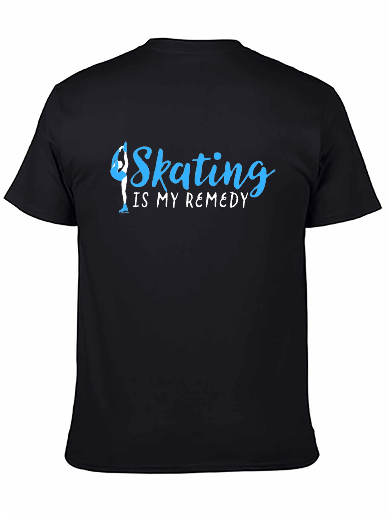 Skating Is My Remedy Black T-Shirt