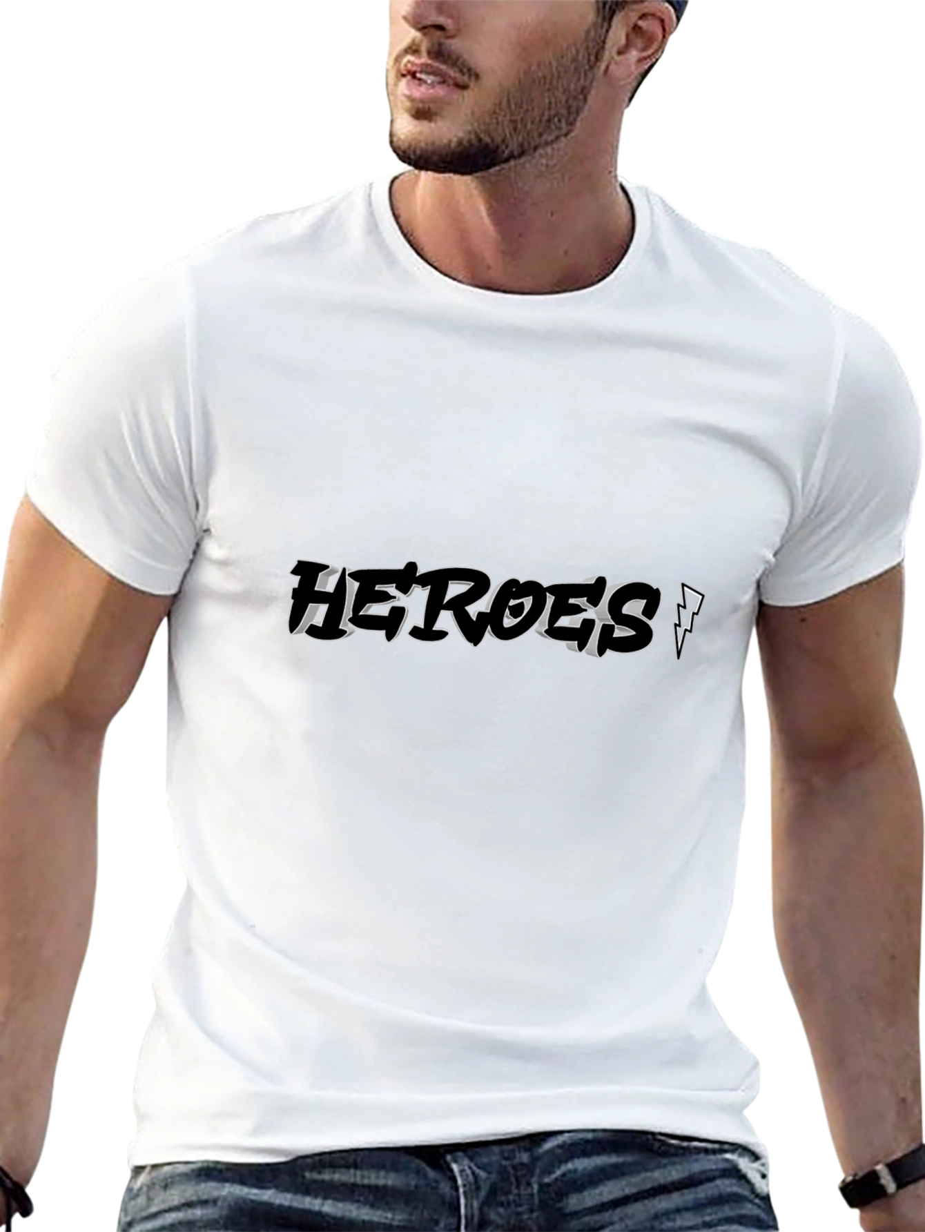 Heroes Black T-Shirt - Graphic Tee
