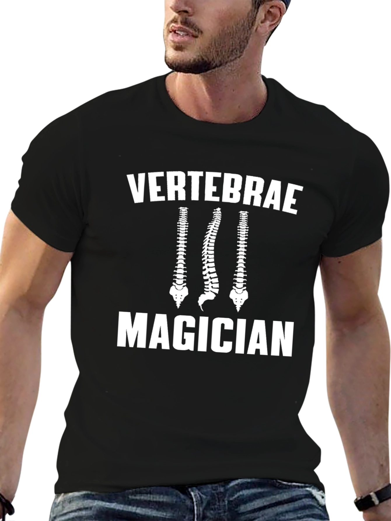Vertebrae Magician Black T-Shirt
