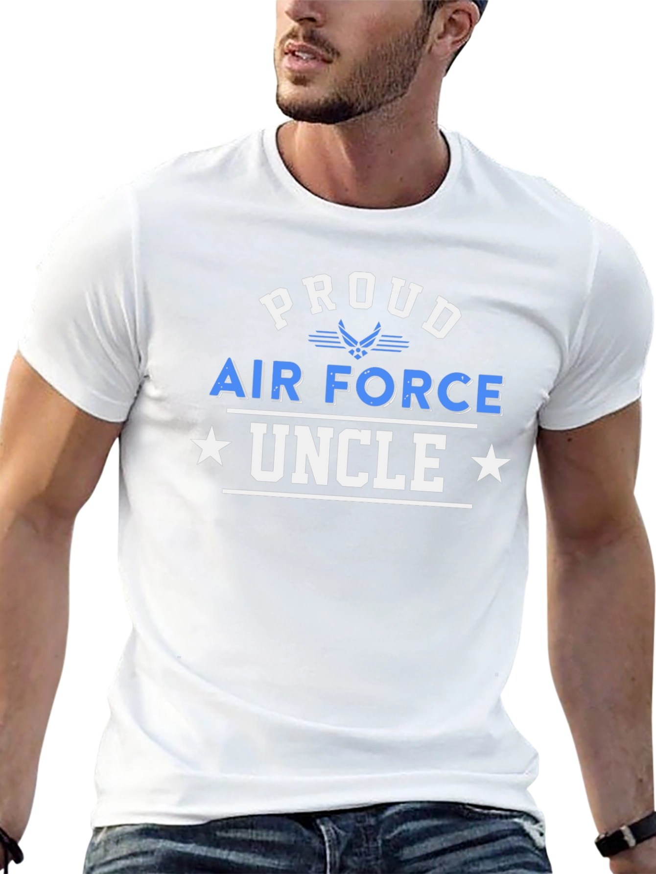 Proud Air Force Uncle T-Shirt - Patriotic Gift