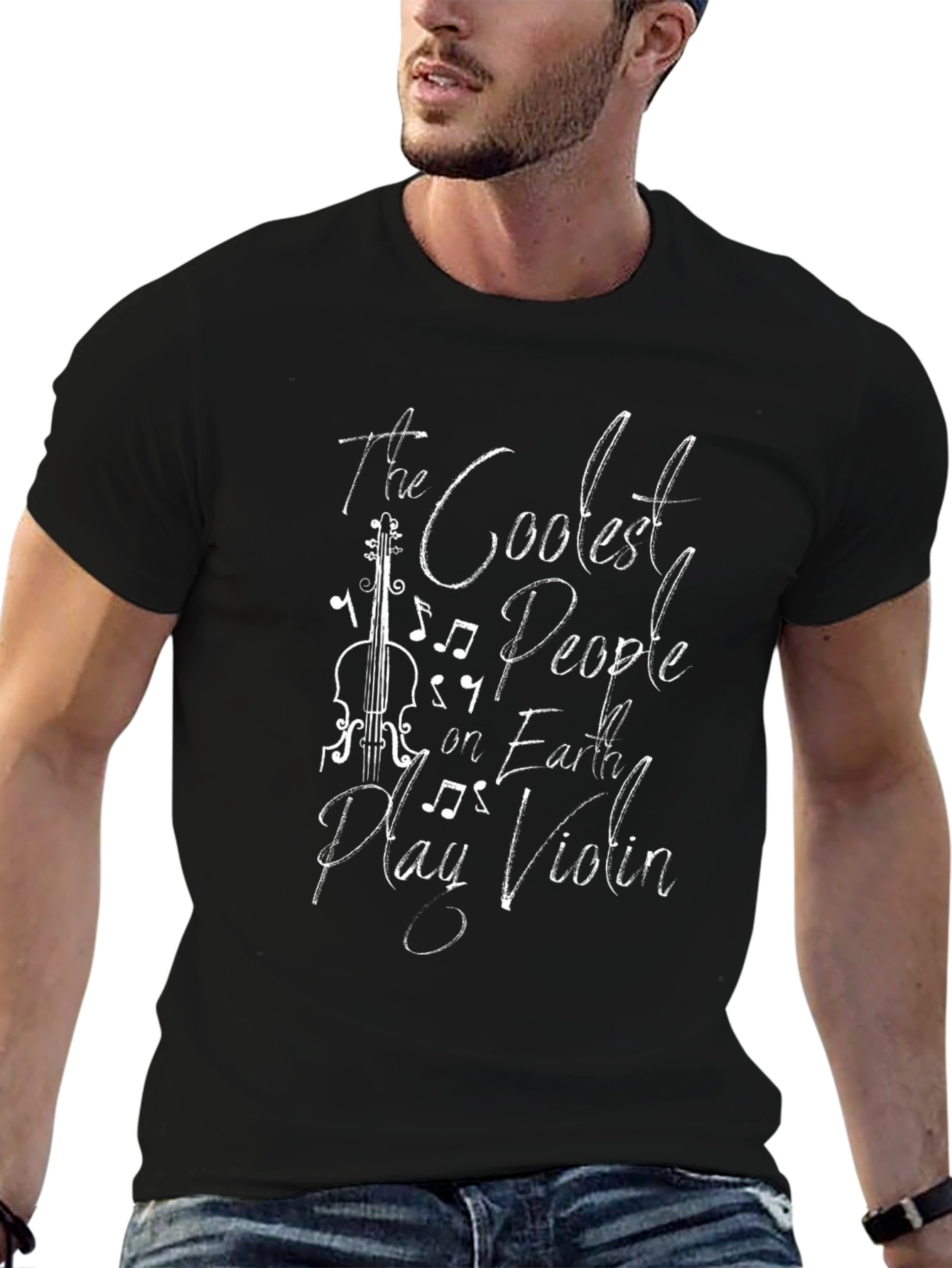 Coolest People Play Violin Graphic T-Shirt