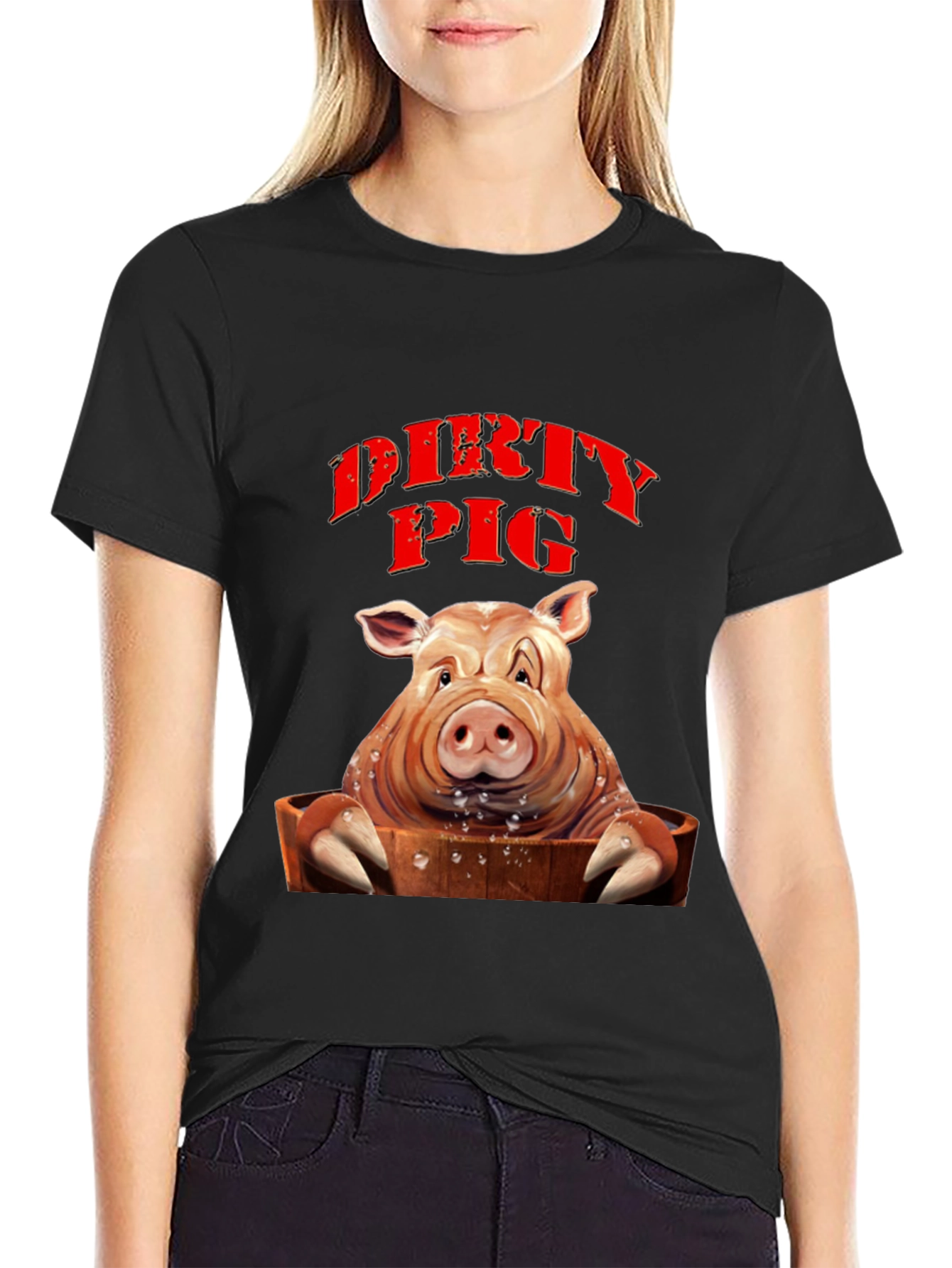 Dirty Pig T-Shirt - Novelty Humor Tee