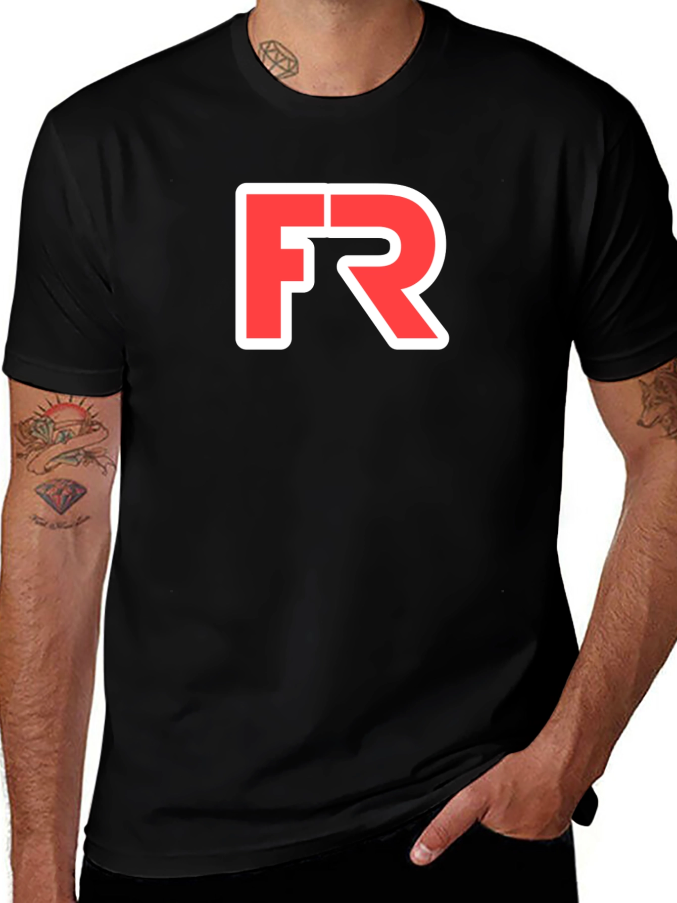 Black FR Logo T-Shirt | Casual Wear