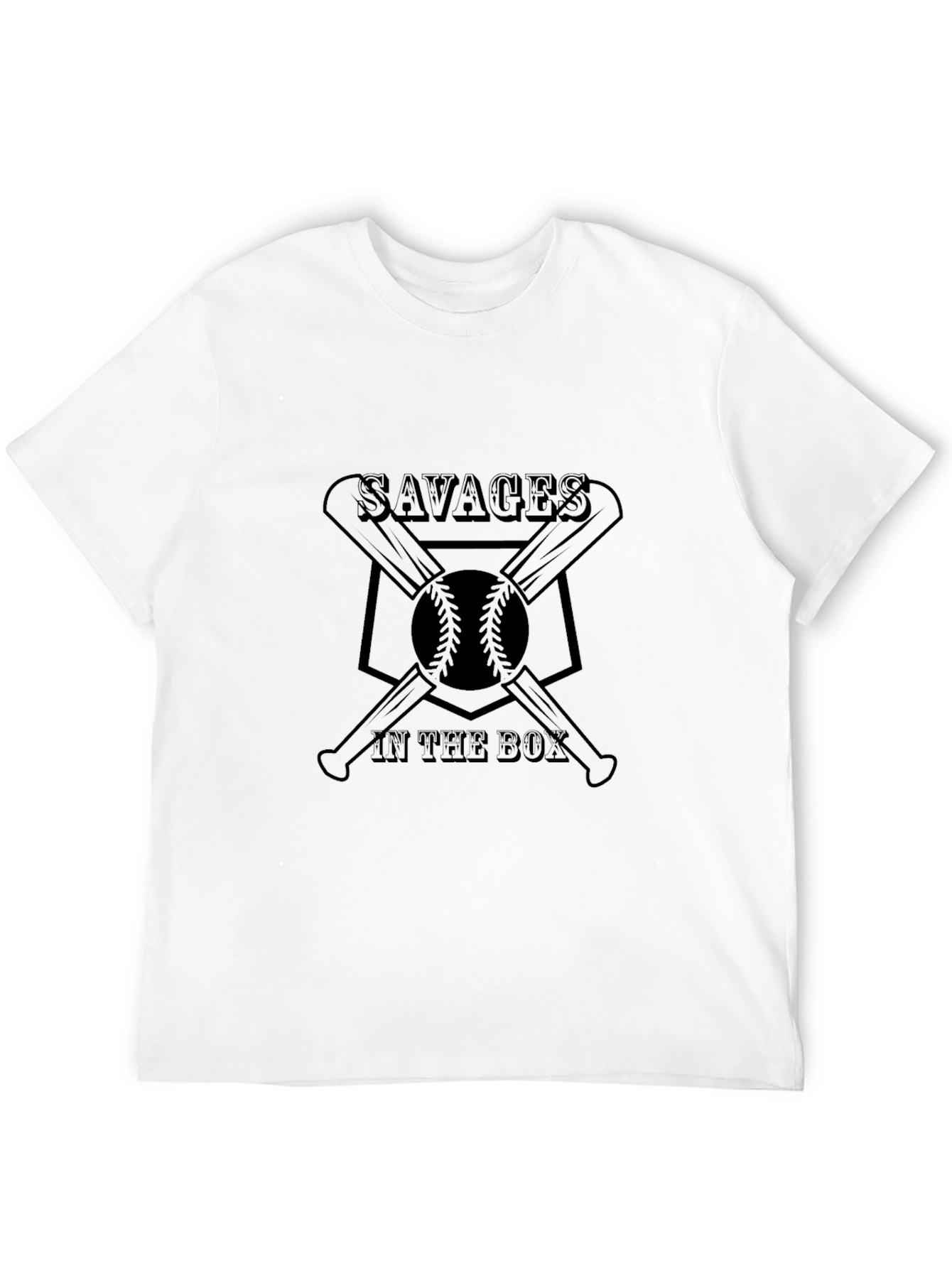 Savages in the Box Baseball T-Shirt
