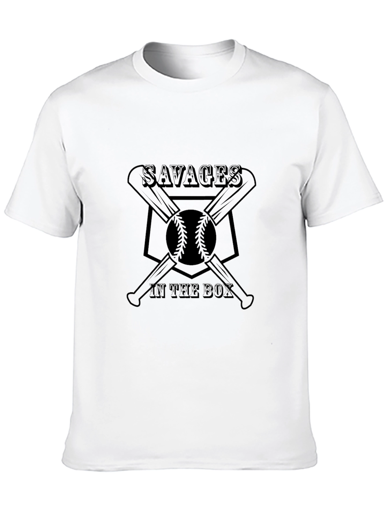 Savages in the Box Baseball T-Shirt
