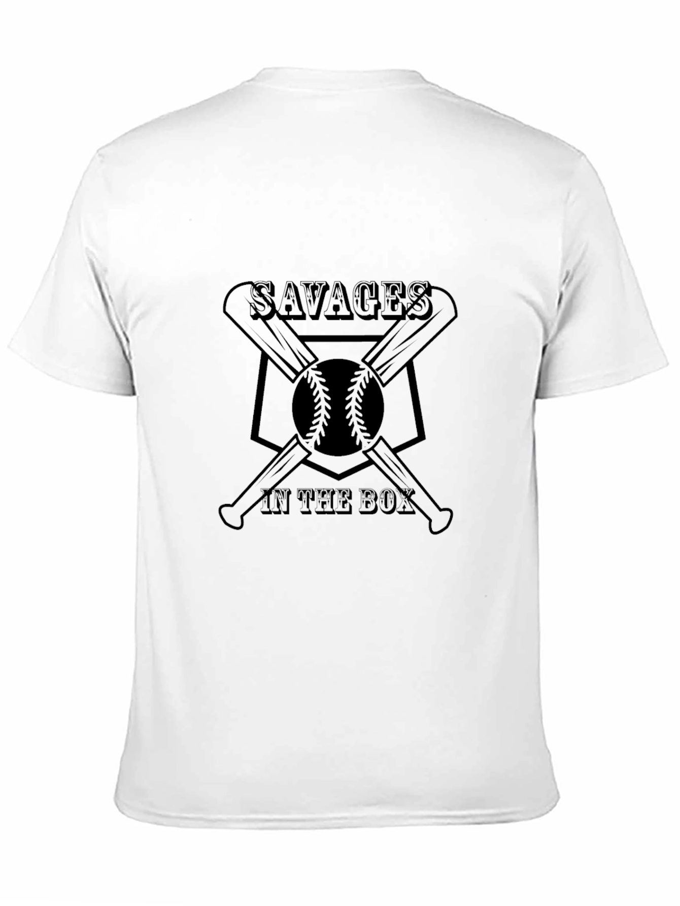 Savages in the Box Baseball T-Shirt