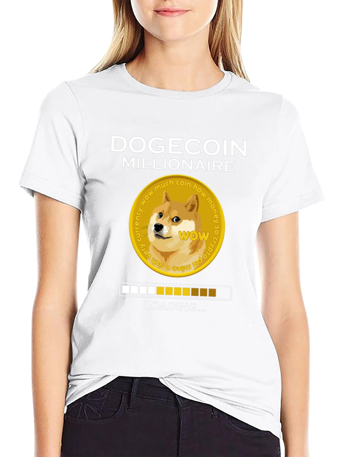 Dogecoin Millionaire Loading T-Shirt