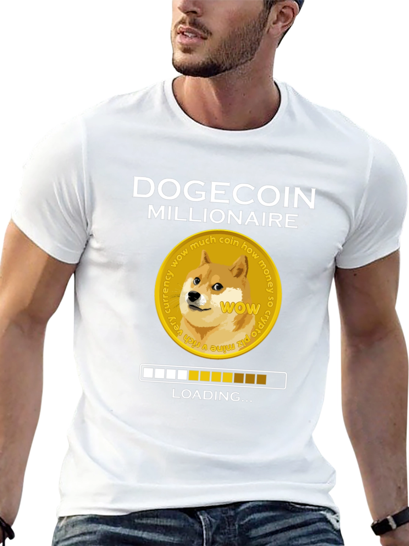 Dogecoin Millionaire Loading T-Shirt
