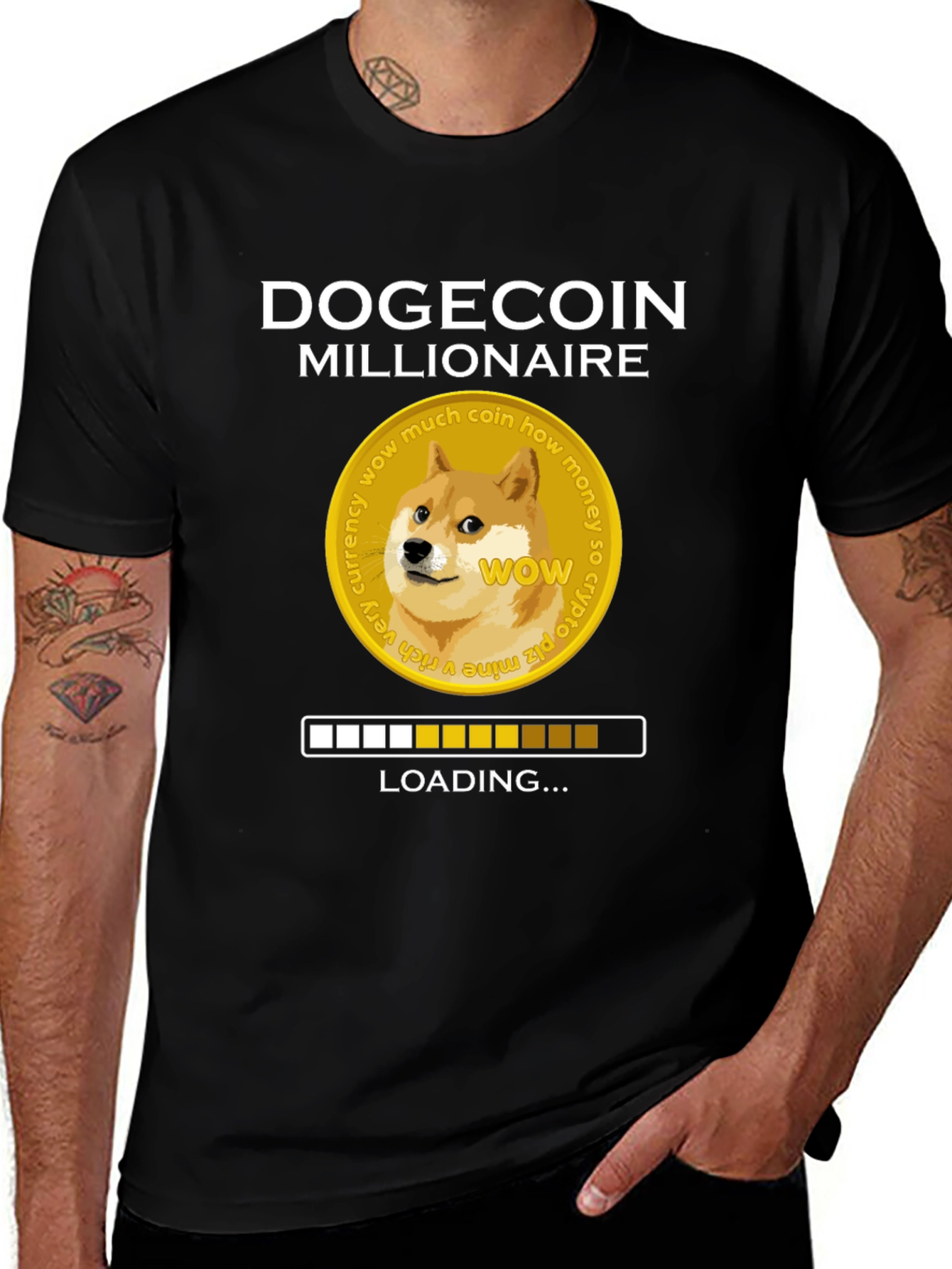 Dogecoin Millionaire Loading T-Shirt
