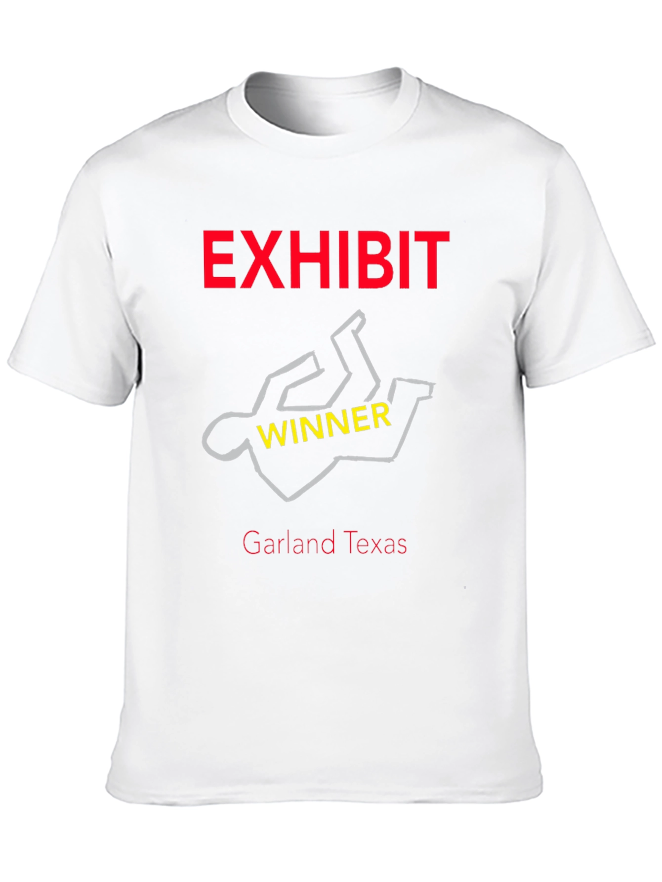 Exhibit Winner Tee - Garland Texas Graphic T-Shirt