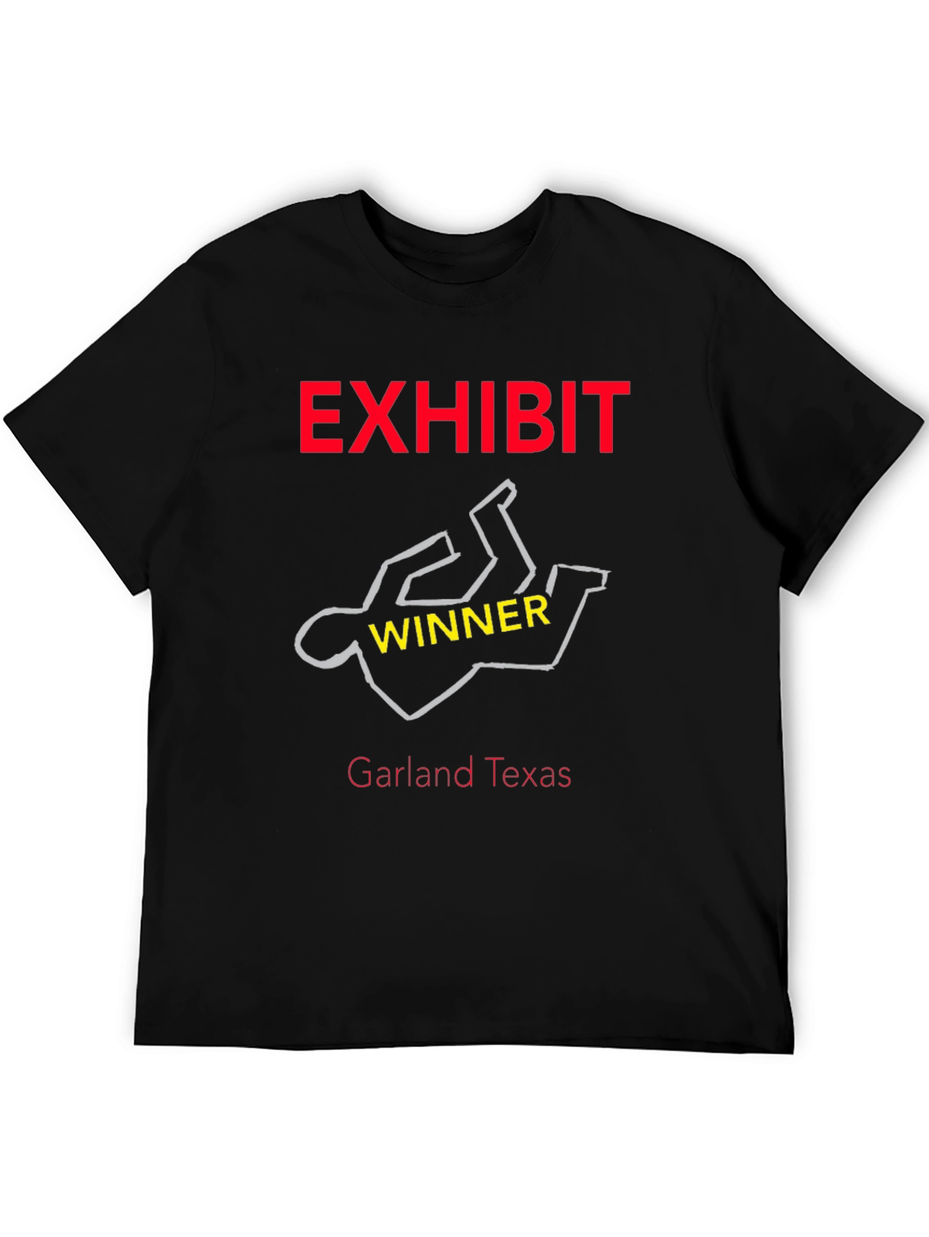 Exhibit Winner Tee - Garland Texas Graphic T-Shirt