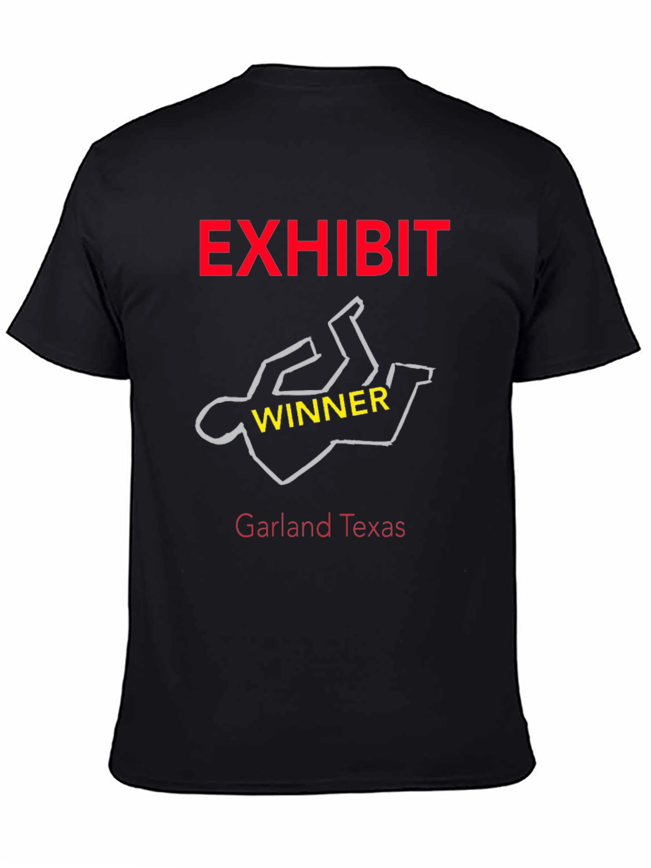 Exhibit Winner Tee - Garland Texas Graphic T-Shirt