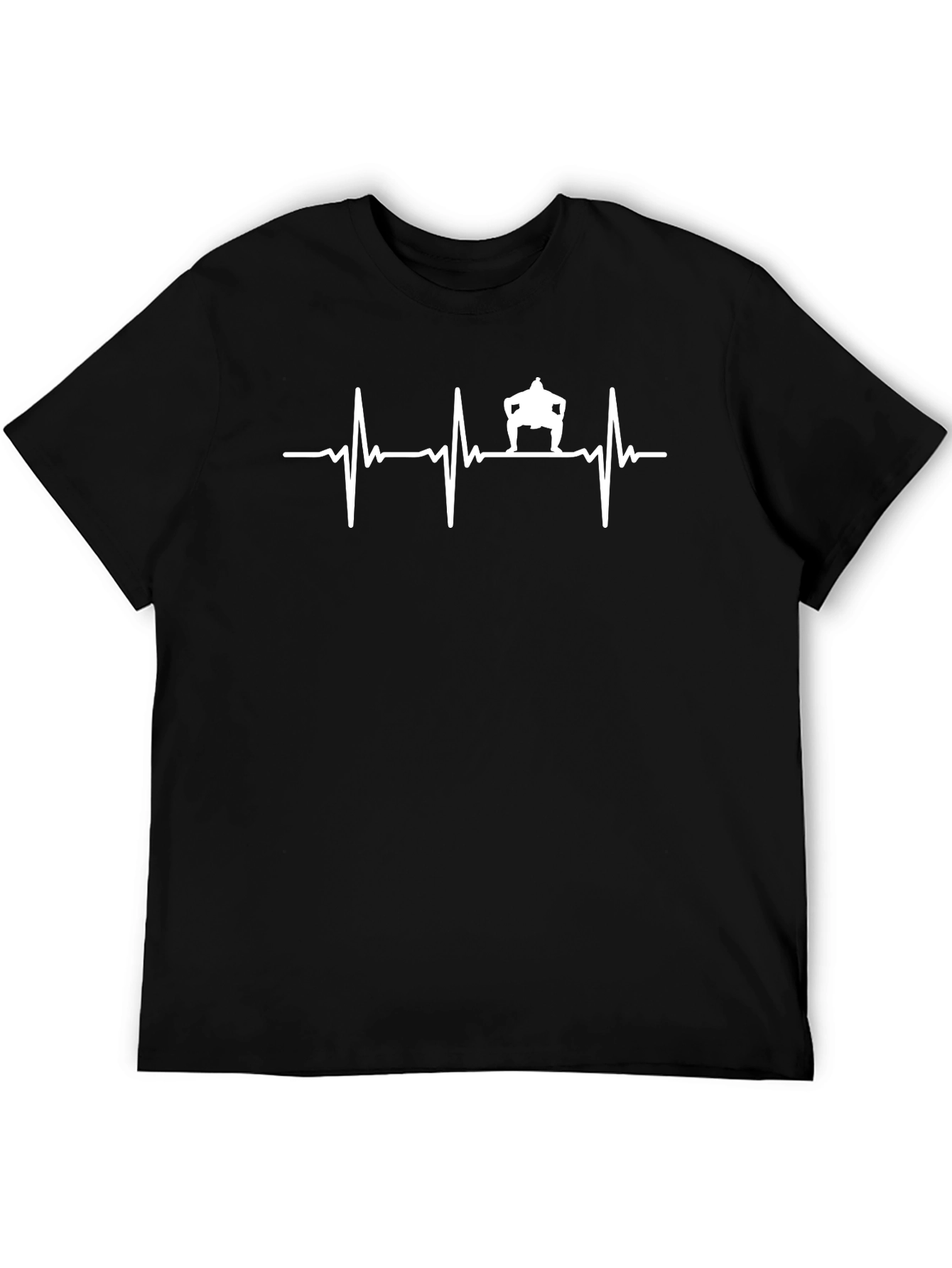 Sumo Heartbeat T-Shirt - Black Cotton Tee