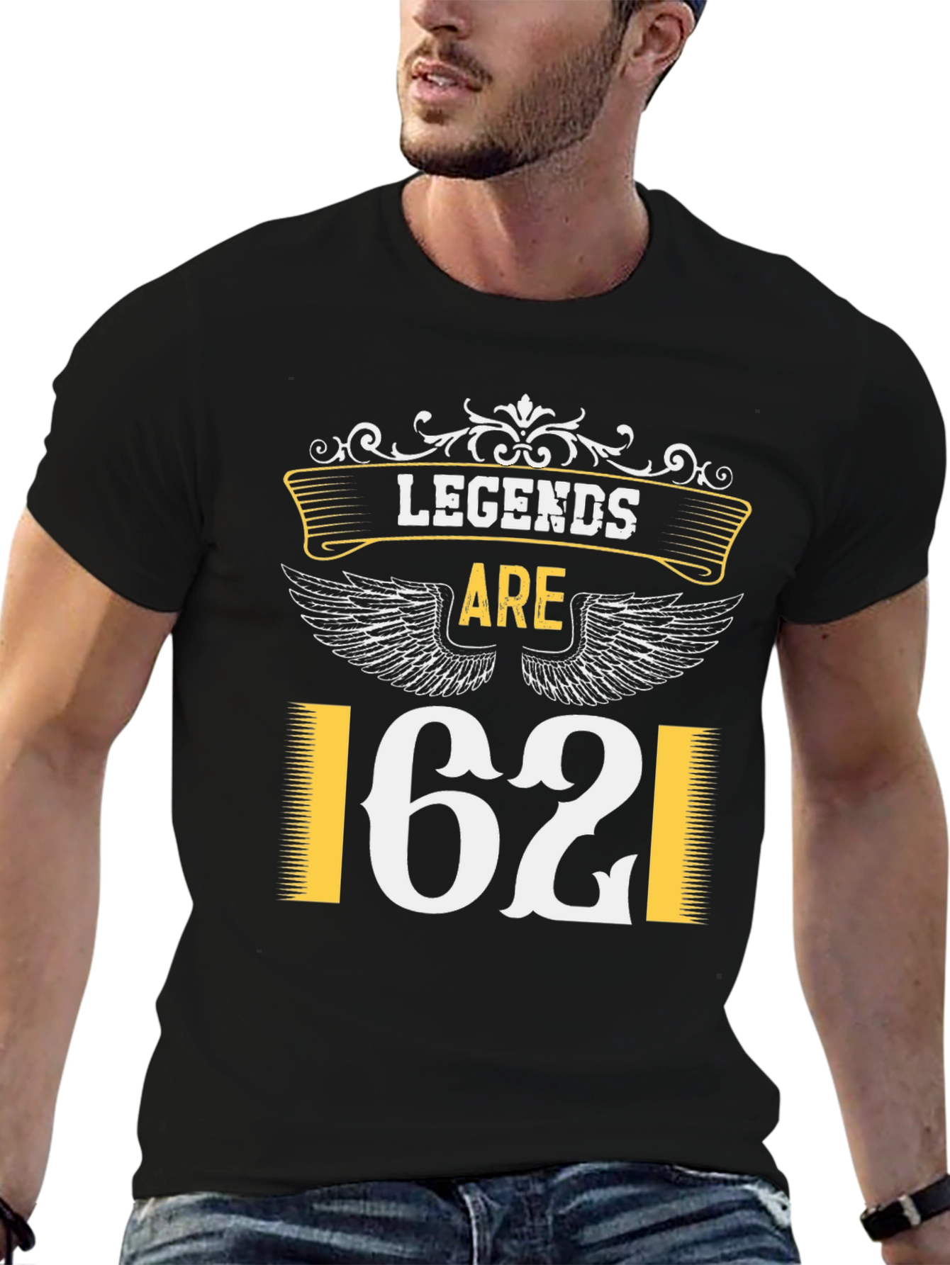 Legends Are 62 T-Shirt - Black Tee