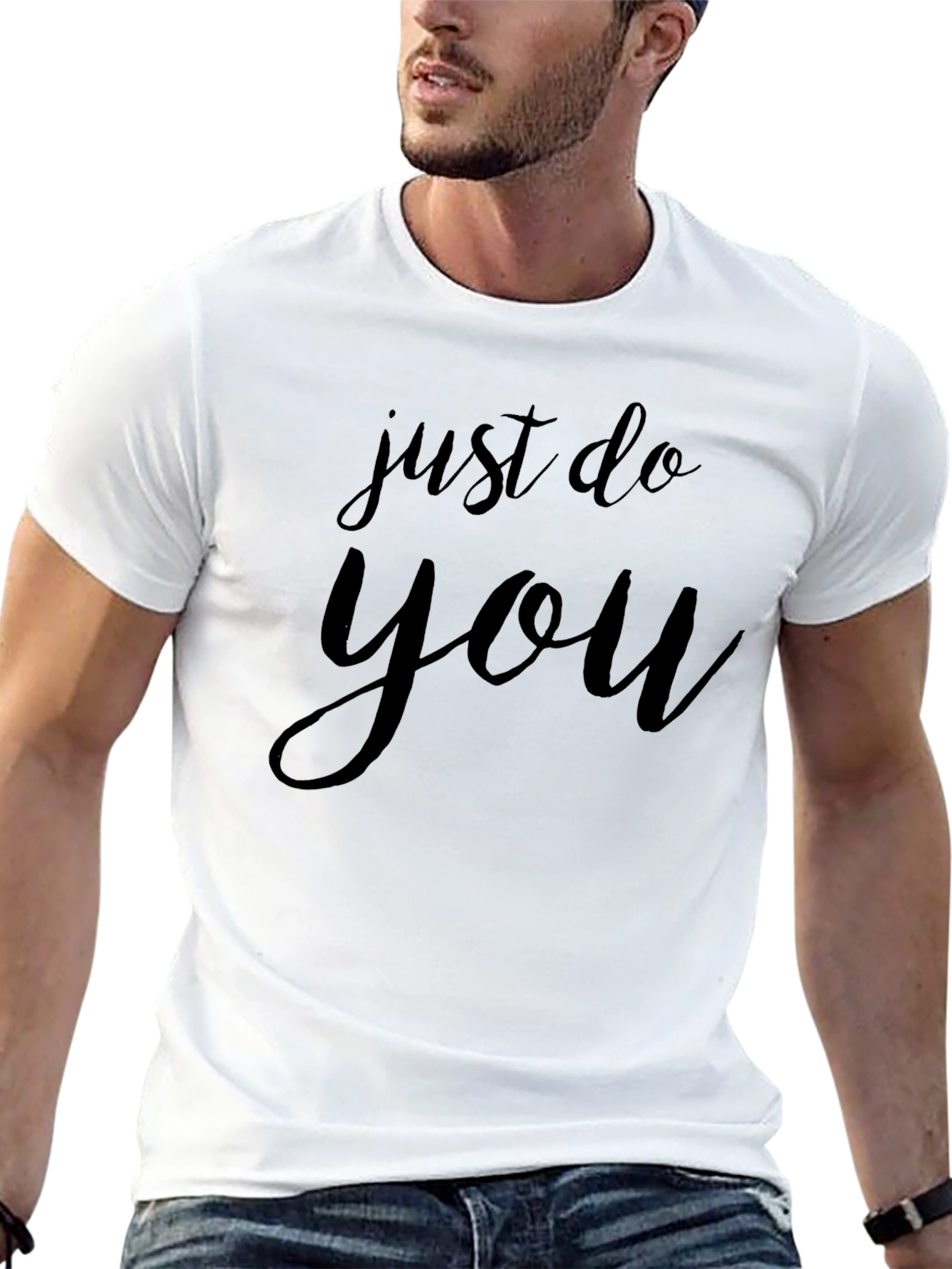 Just Do You Black Graphic Tee