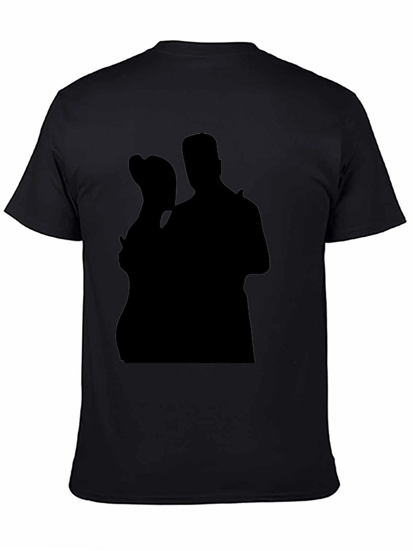 Silhouette Couple Black T-Shirt