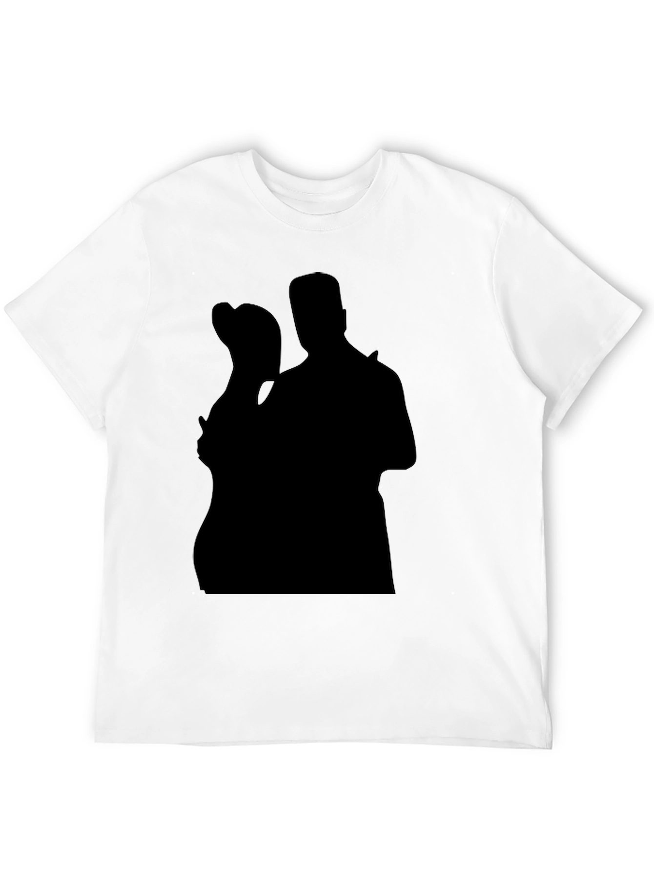 Silhouette Couple Black T-Shirt