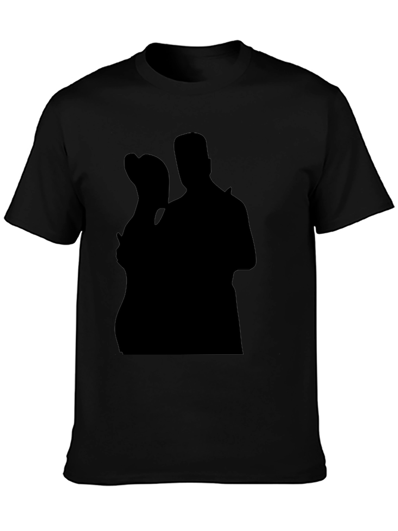 Silhouette Couple Black T-Shirt