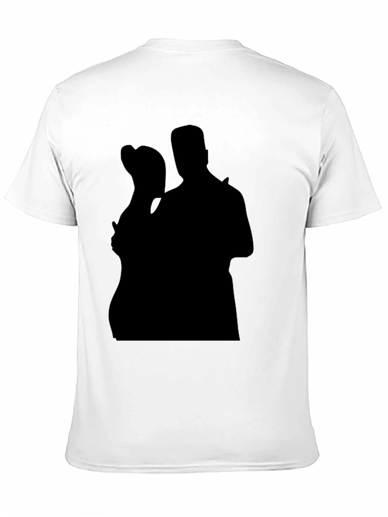Silhouette Couple Black T-Shirt