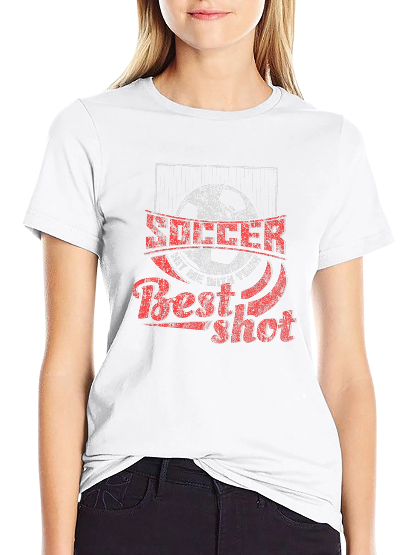 Soccer Best Shot Graphic T-Shirt