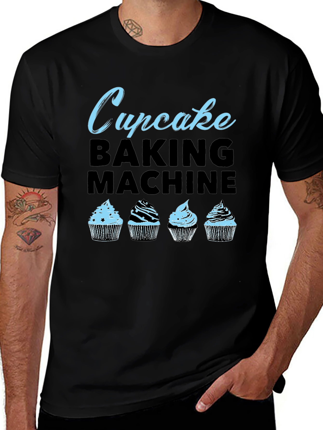 Cupcake Baking Machine Graphic Tee