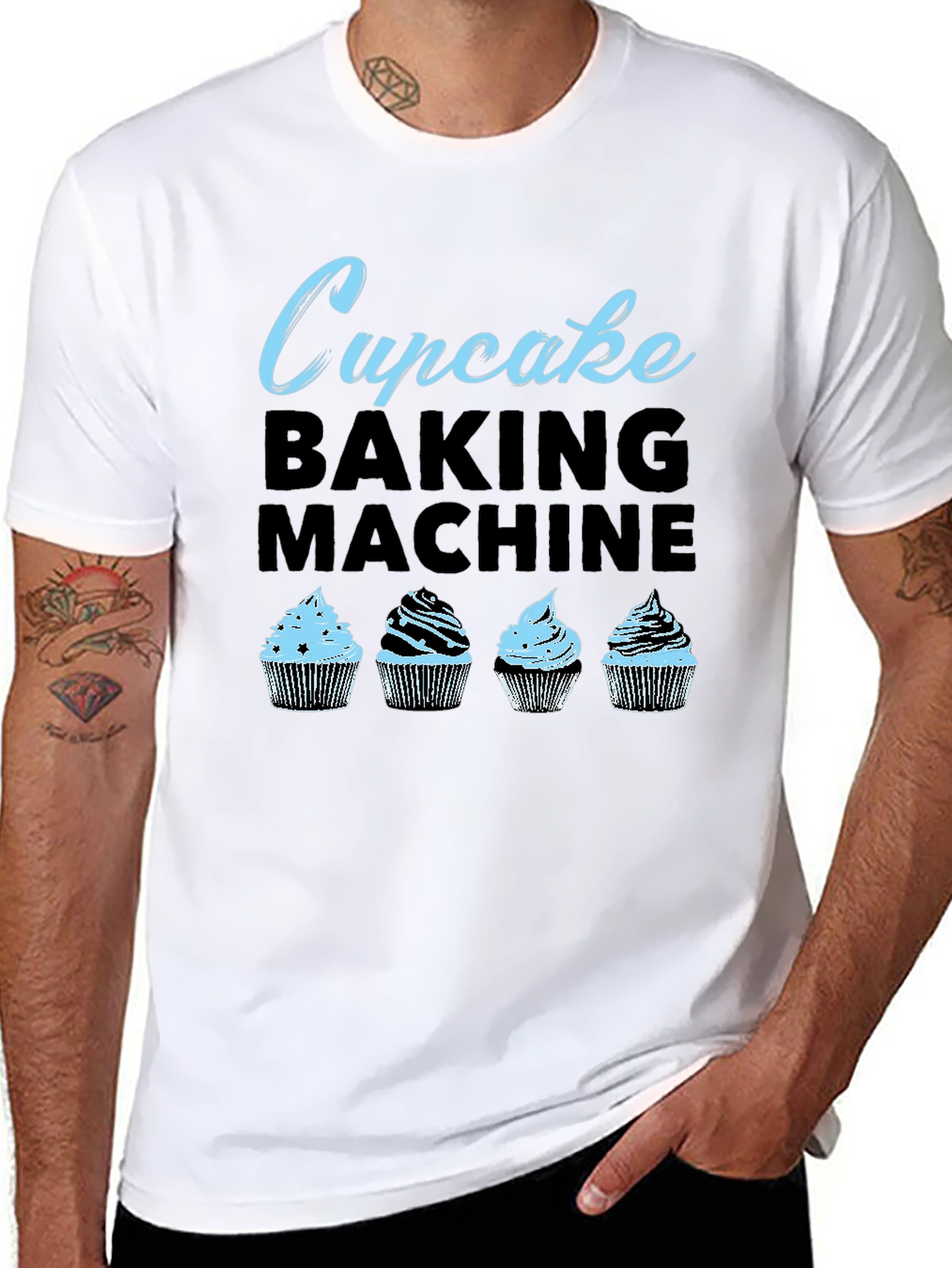 Cupcake Baking Machine Graphic Tee