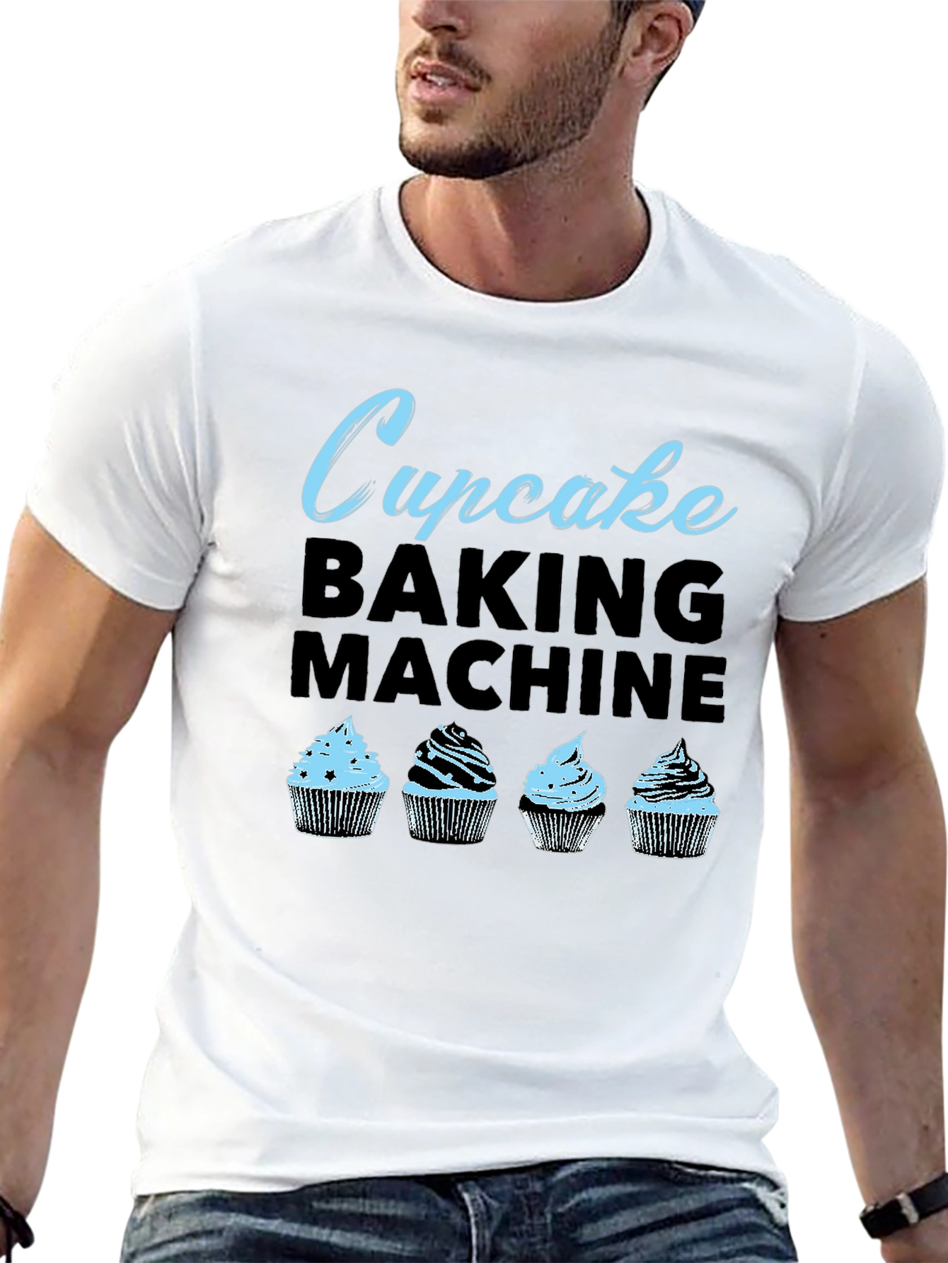 Cupcake Baking Machine Graphic Tee