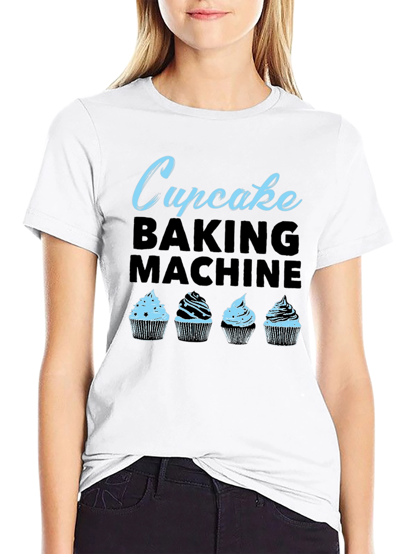 Cupcake Baking Machine Graphic Tee